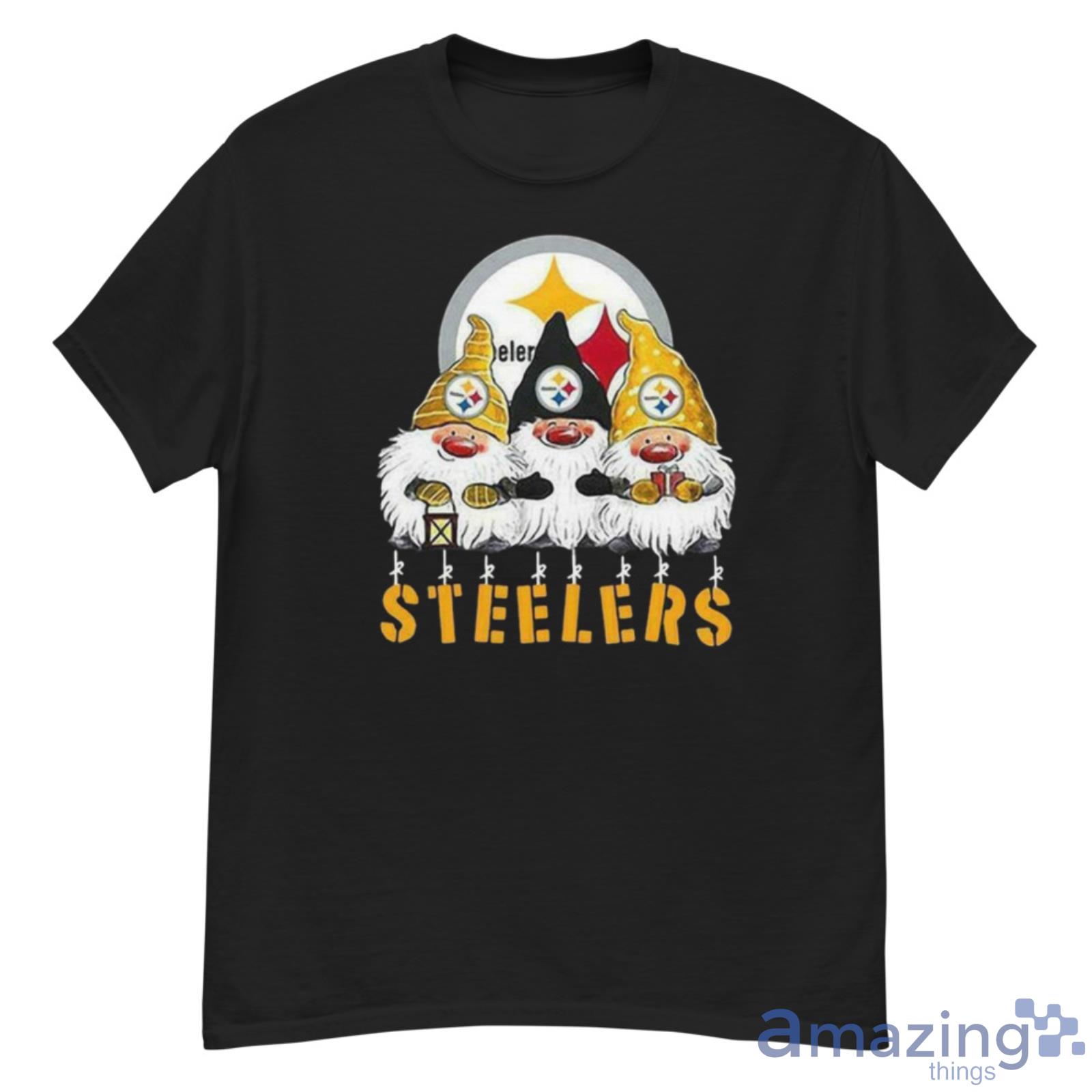 Pittsburgh Steelers Gnomes Merry Christmas T-Shirt