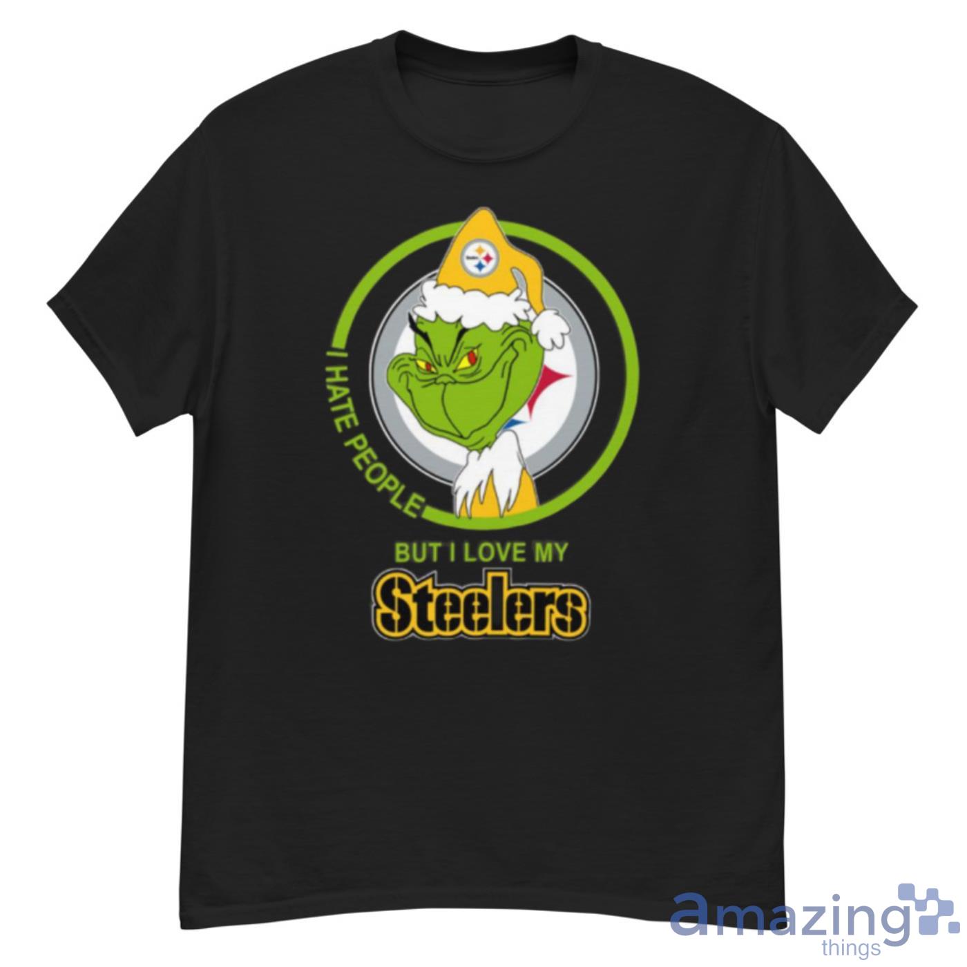 NFL Pittsburgh Steelers Makes Me Happy You Not So Much Grinch Football  Sports Women's T-Shirt