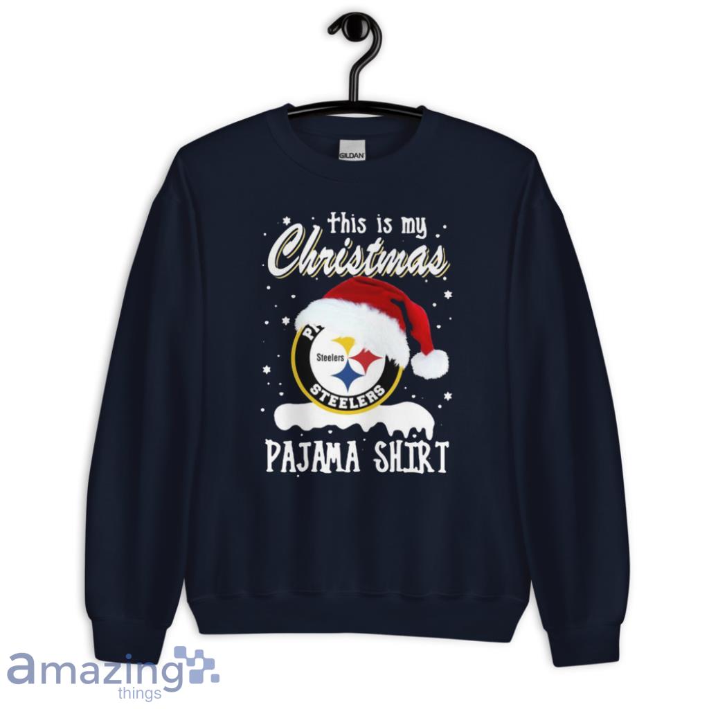 Pittsburgh Steelers This Is My Christmas Pajama Shirt image Pittsburgh Steelers This Is My Christmas Pajama Shirt - Womens Flowy Racerback Tank
