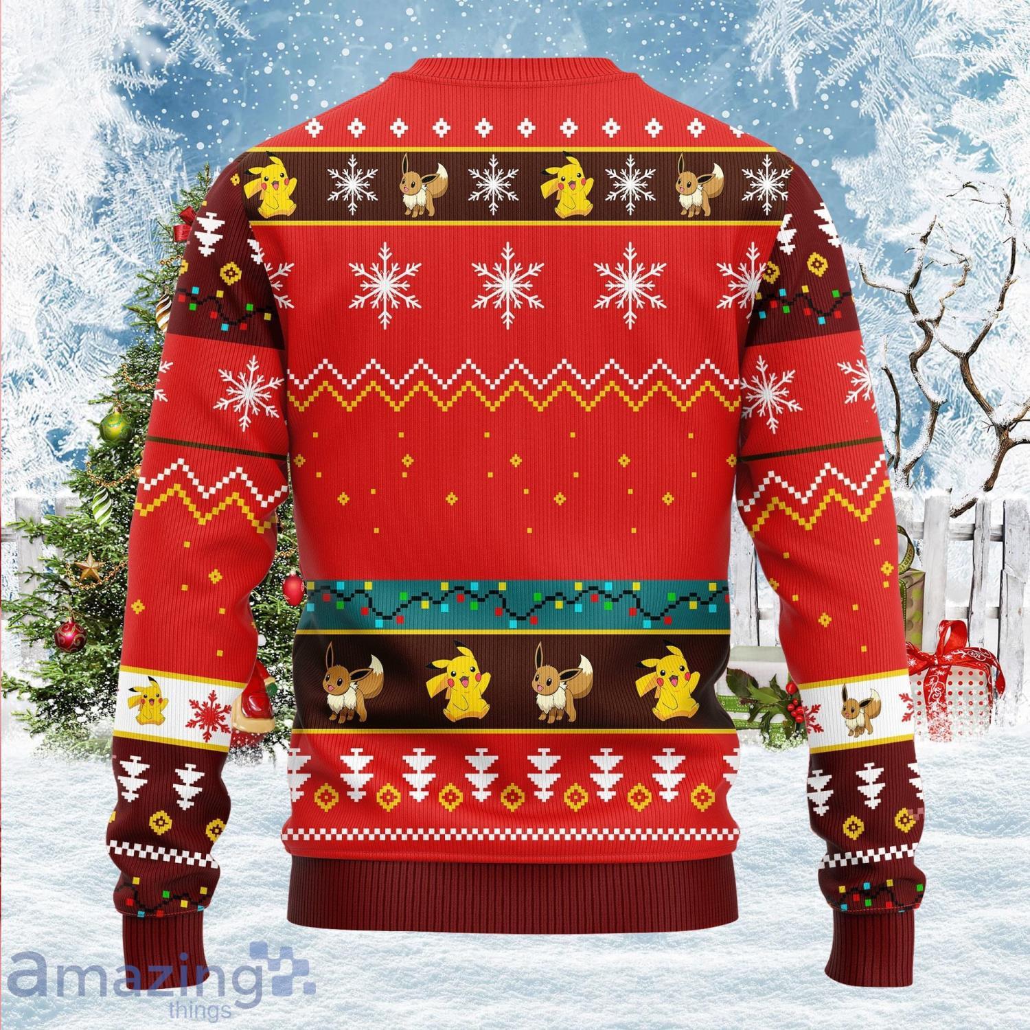 Pokemon Cute Noel Mc Red Cute Christmas Gift Ugly Christmas Sweater
