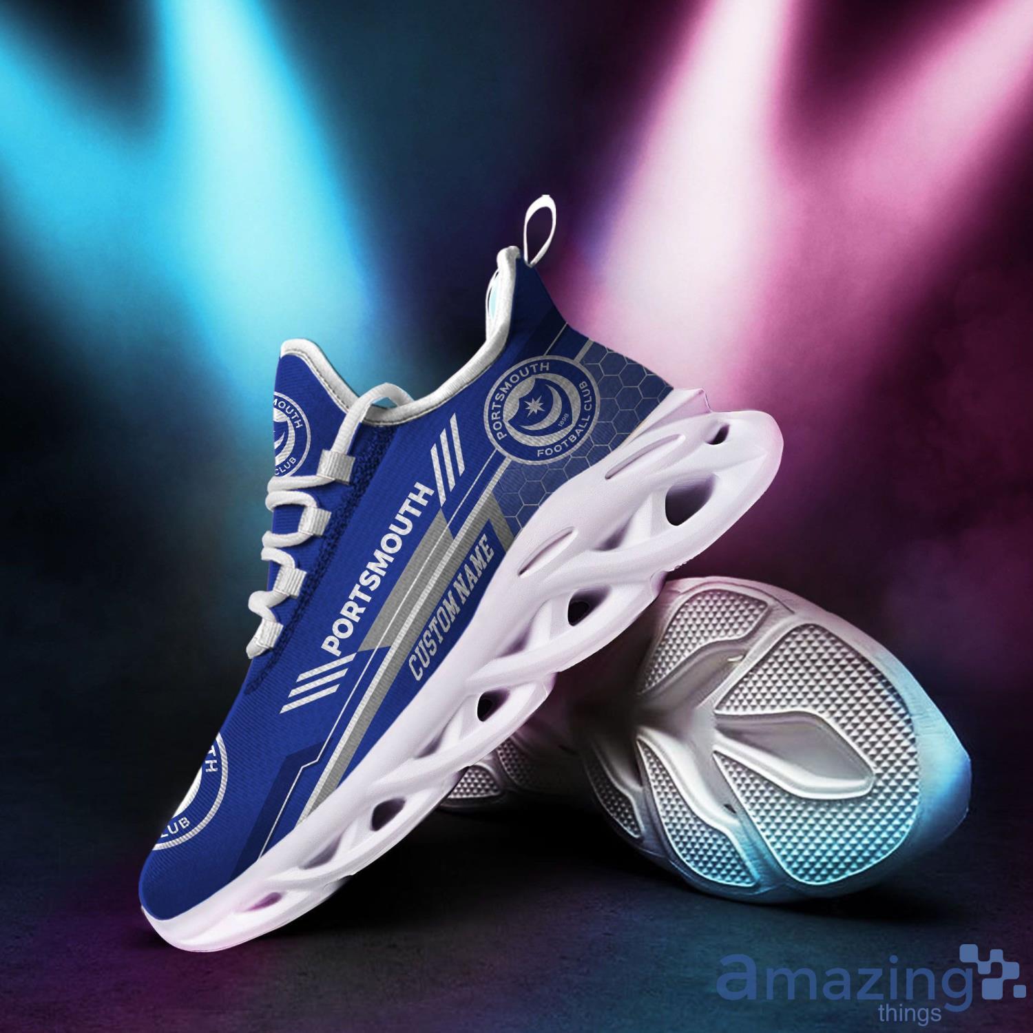 Portsmouth Custom Name Max Soul Sneaker Running Shoes For Football Fan