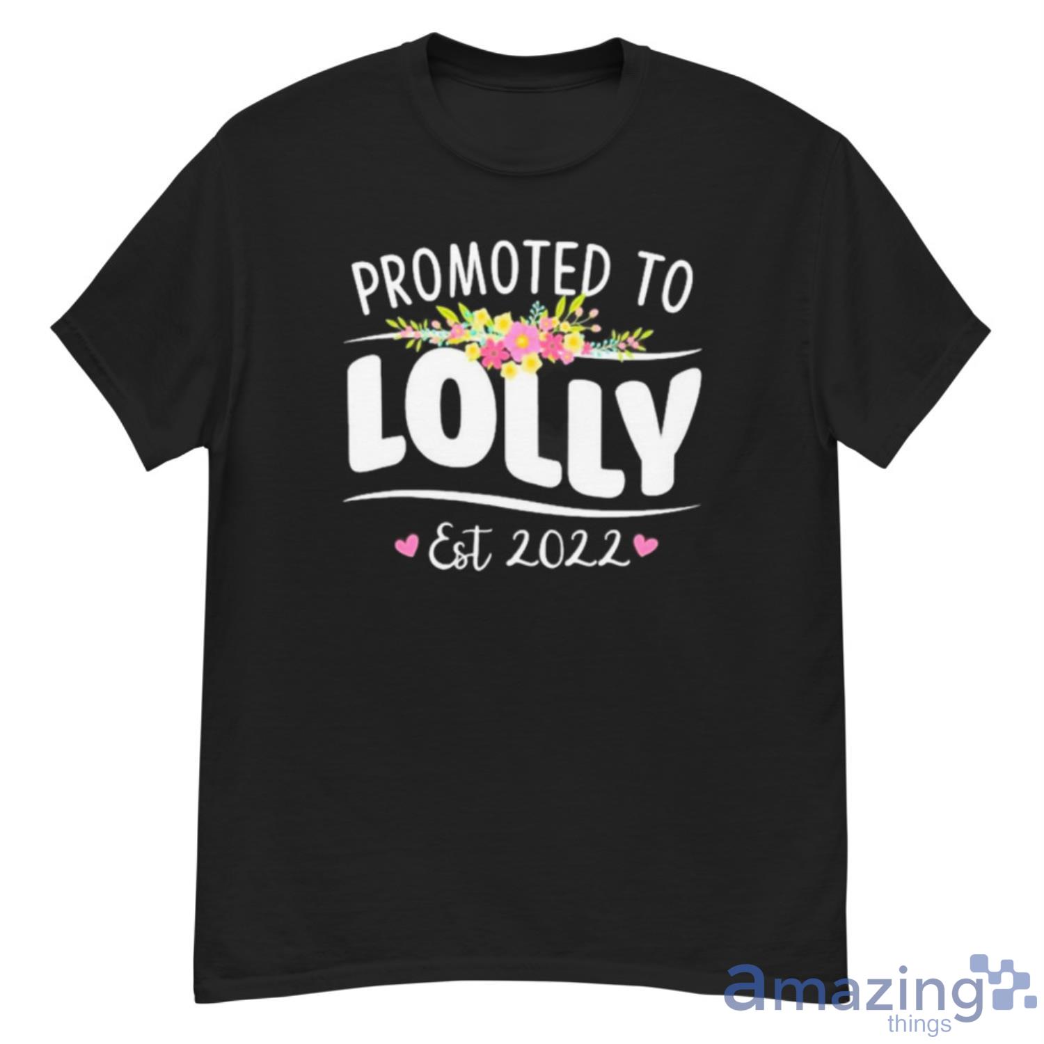 Promoted To Lolly Est 2022 Women Floral First Time Grandma Shirt - G500 Men’s Classic T-Shirt