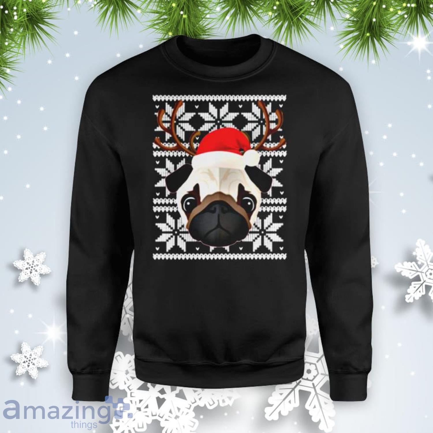 Pugly Xmas Womens Mens Holidays Christmas Sweatshirt Product Photo 1