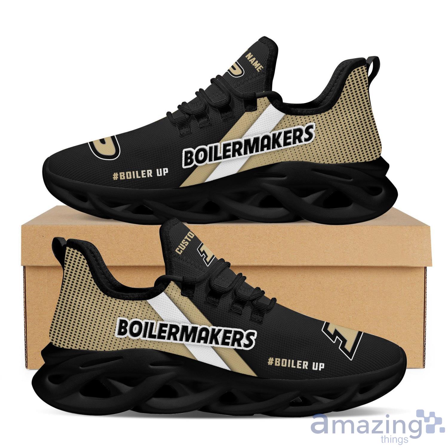 Purdue Boilermakers Custom Name White Striped Max Soul Sneaker Running Shoes For Fans image Purdue Boilermakers Custom Name White Striped Max Soul Sneaker Running Shoes For Fans Product Photo 5