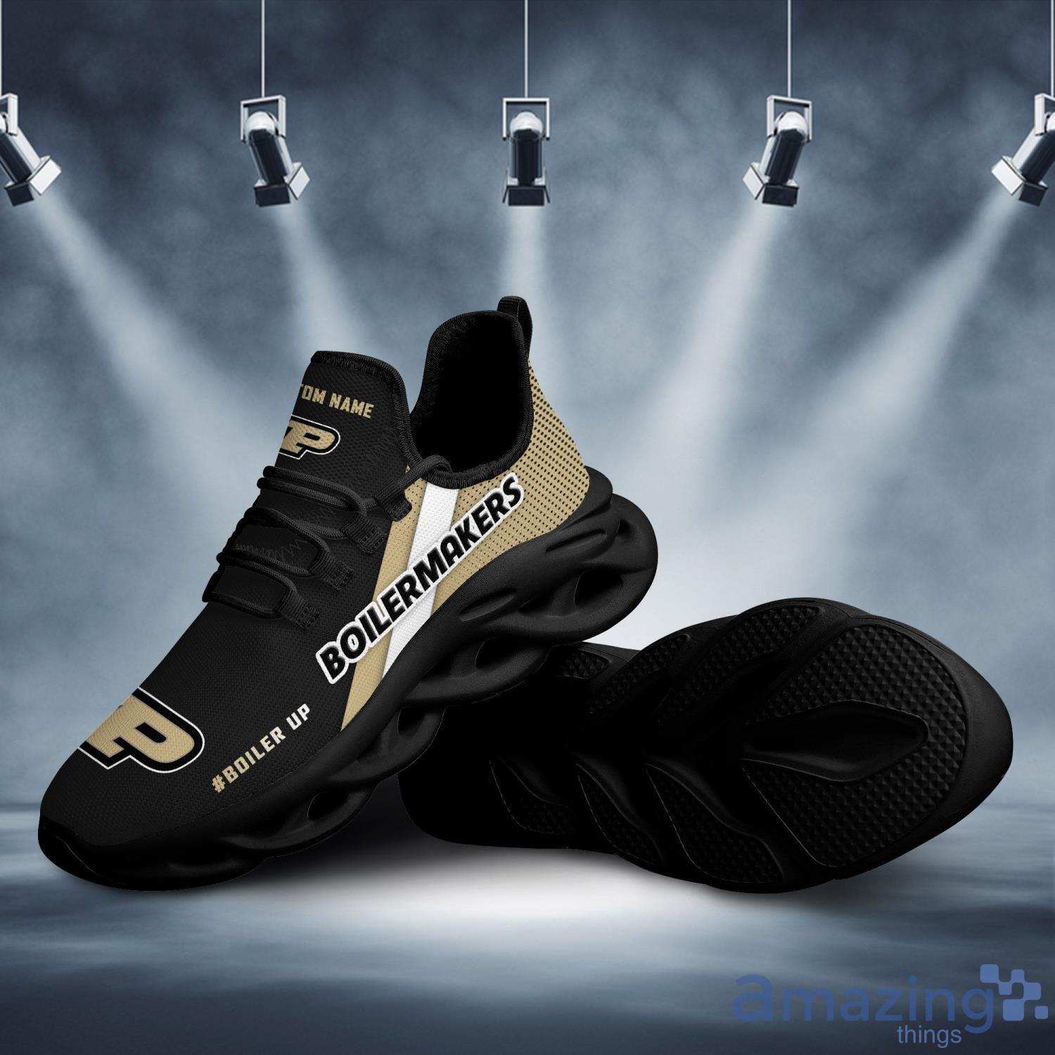 Purdue Boilermakers Custom Name White Striped Max Soul Sneaker Running Shoes For Fans image Purdue Boilermakers Custom Name White Striped Max Soul Sneaker Running Shoes For Fans Product Photo 6