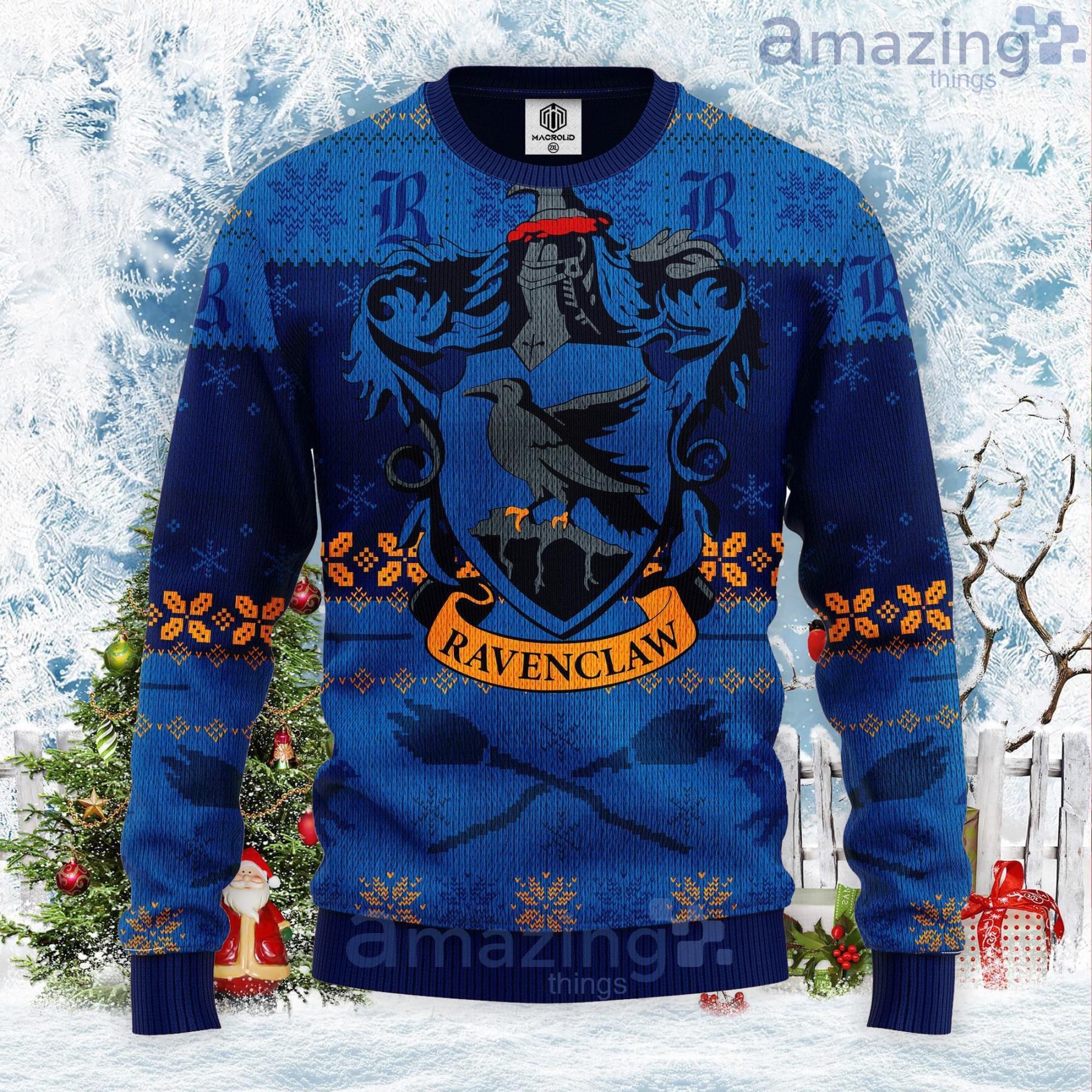 Raveclaw Blue Ugly Christmas Sweater Product Photo 1 Raveclaw Blue Ugly Christmas Sweater Product Photo 1