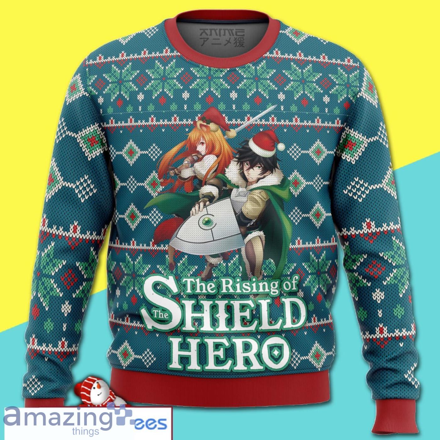Rising Of The Shield Hero Merry Christmas All Over Print Ugly Sweater Product Photo 1