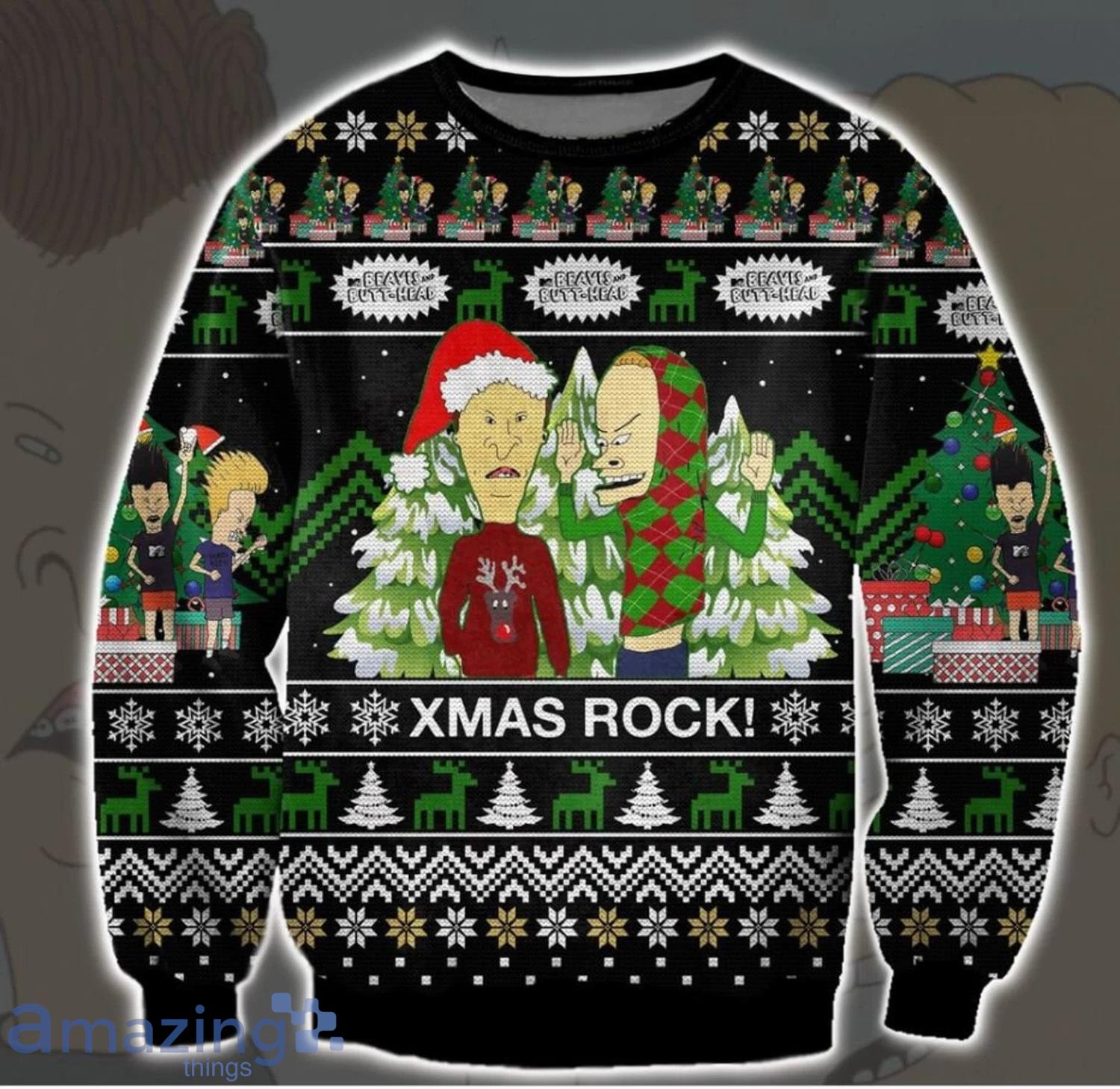 Rock Lover Gift Xmas Rock Ugly Christmas Sweater Product Photo 1