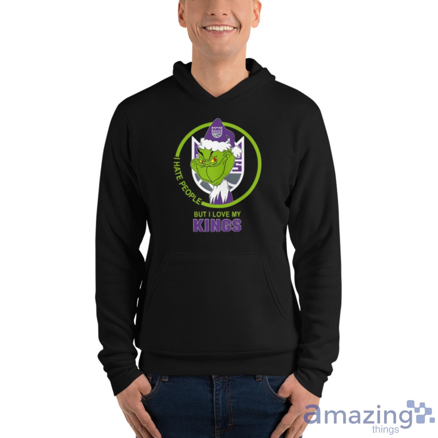 Sacramento Kings NBA Christmas Grinch I Hate People But I Love My Favorite Basketball Team Shirt image Sacramento Kings NBA Christmas Grinch I Hate People But I Love My Favorite Basketball Team Shirt - Unisex Fleece Pullover Hoodie