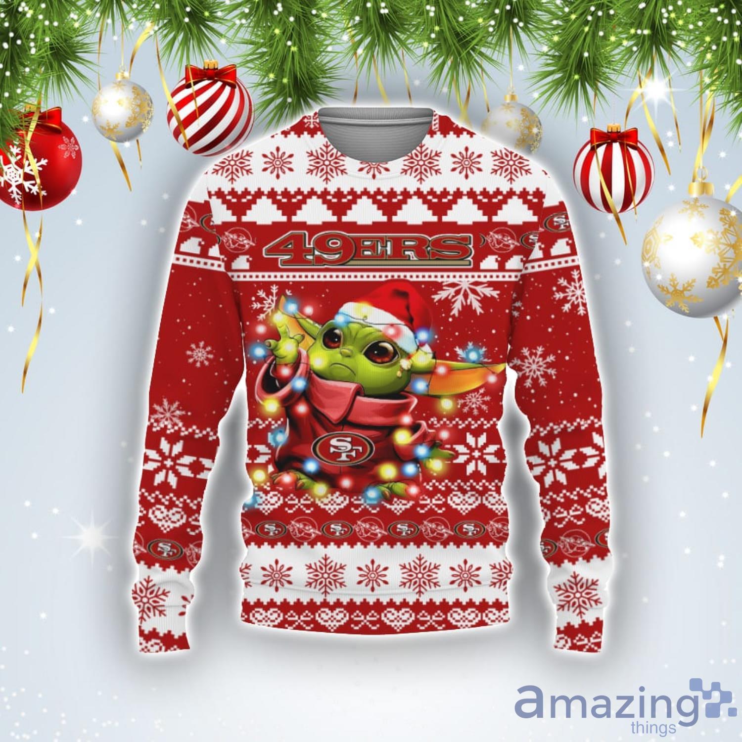 San Francisco 49ers Baby Yoda Ugly Christmas Sweater