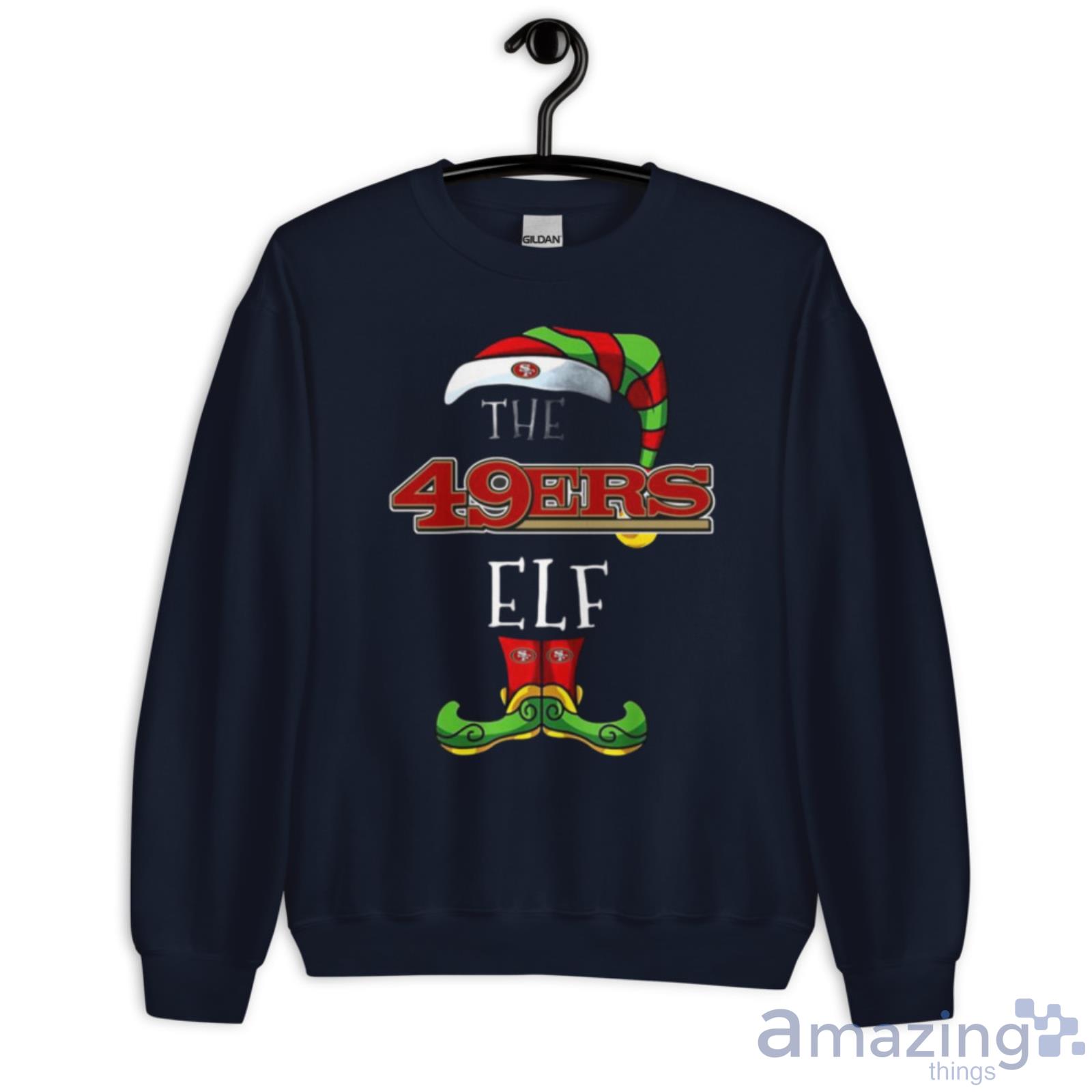 San Francisco 49ers Christmas ELF Funny NFL Long Sleeve T-Shirt