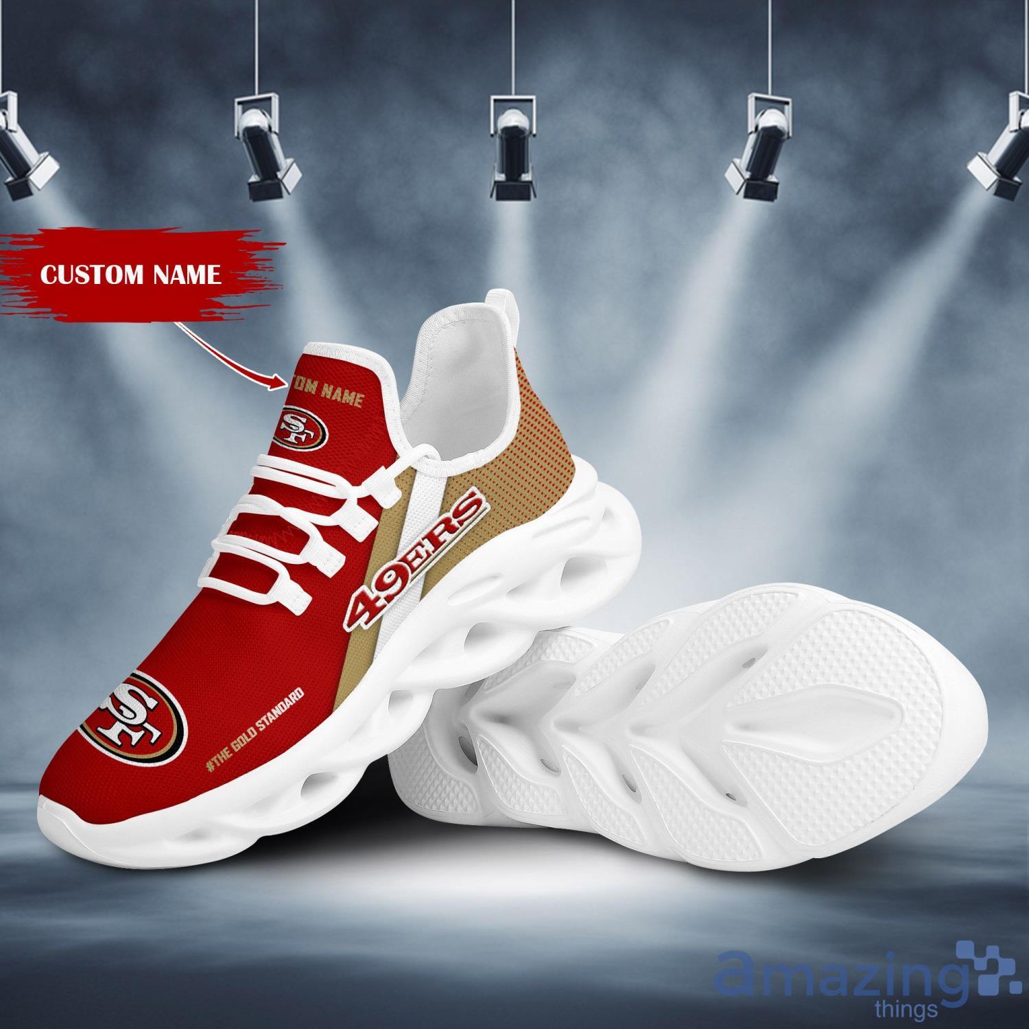 San Francisco 49ers 3D Air Cushion Sports Shoes Custom Name For