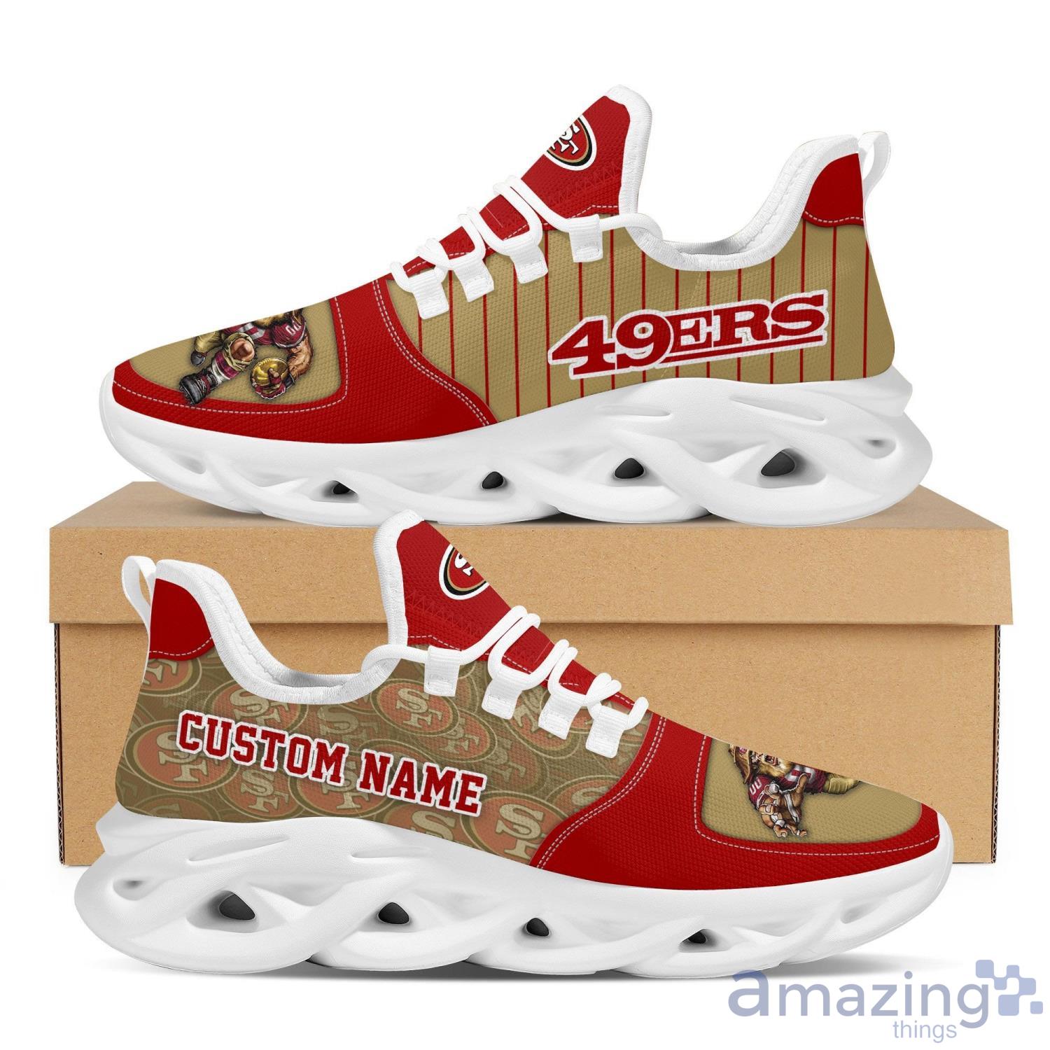 San Francisco 49ers Custom Name Max Soul Sneaker Running Shoes For Fans NFL Product Photo 1