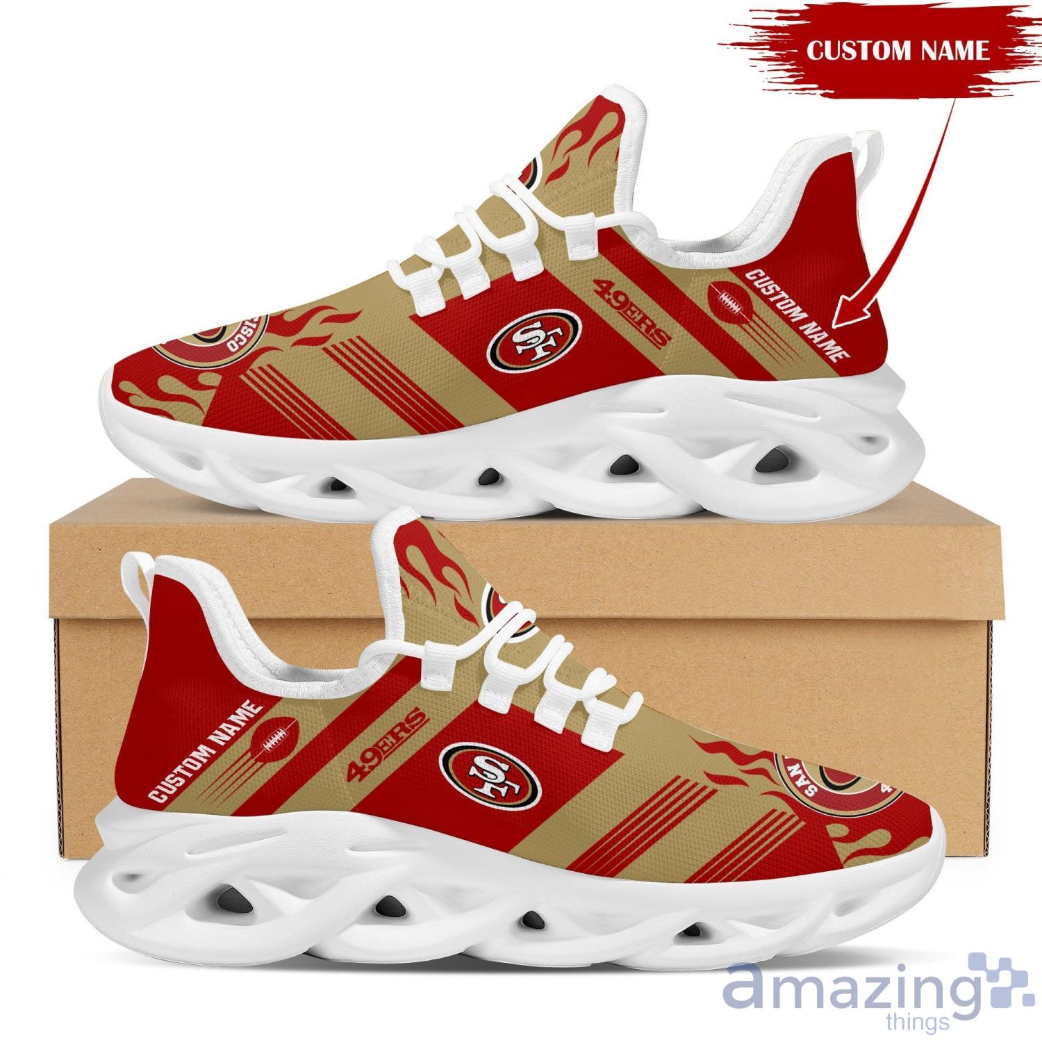 San Francisco 49ers Custom Name Max Soul Sneaker Running Shoes For Fans Product Photo 1