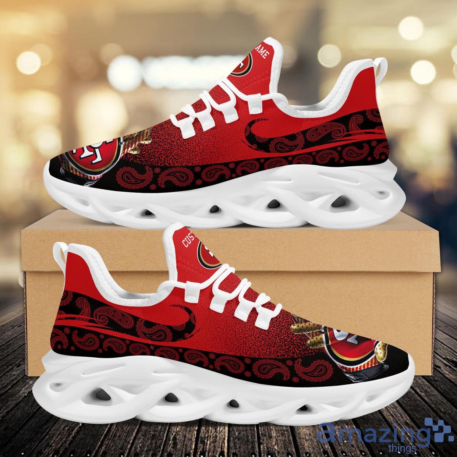 San Francisco 49ers Custom Name Sport Max Soul Sneaker Running Shoes For Fans Product Photo 1