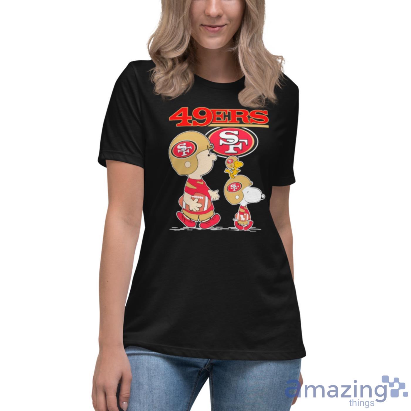 Snoopy Charlie Brown Happy San Francisco 49ers Shirt - High-Quality Printed  Brand