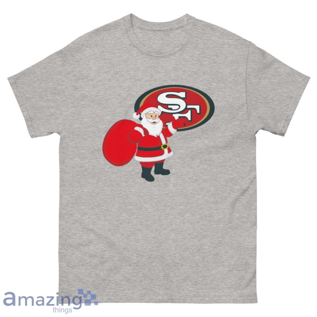 San Francisco 49ers NFL Santa Claus Christmas Shirt - 500 Men’s Classic Tee Gildan