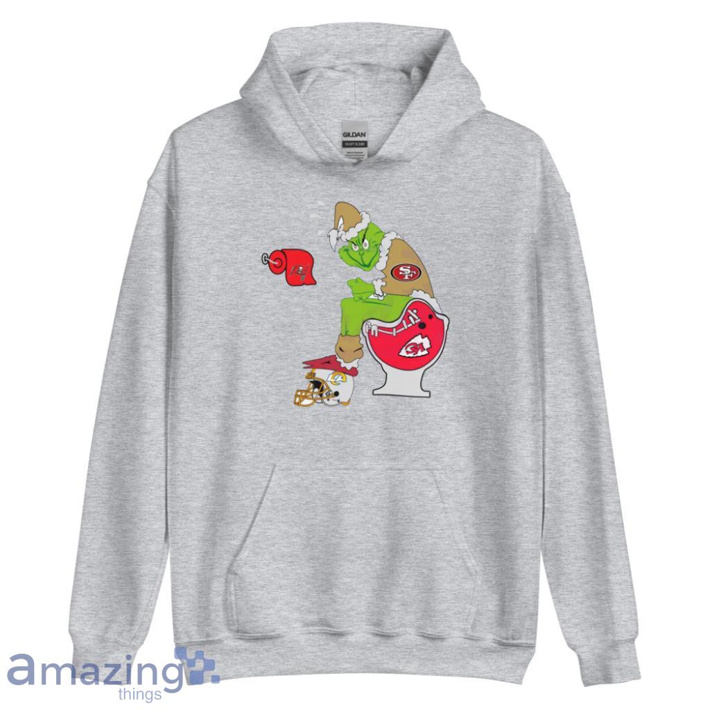 The Grinch Santa San Francisco 49ers Christmas shirt, hoodie, tank