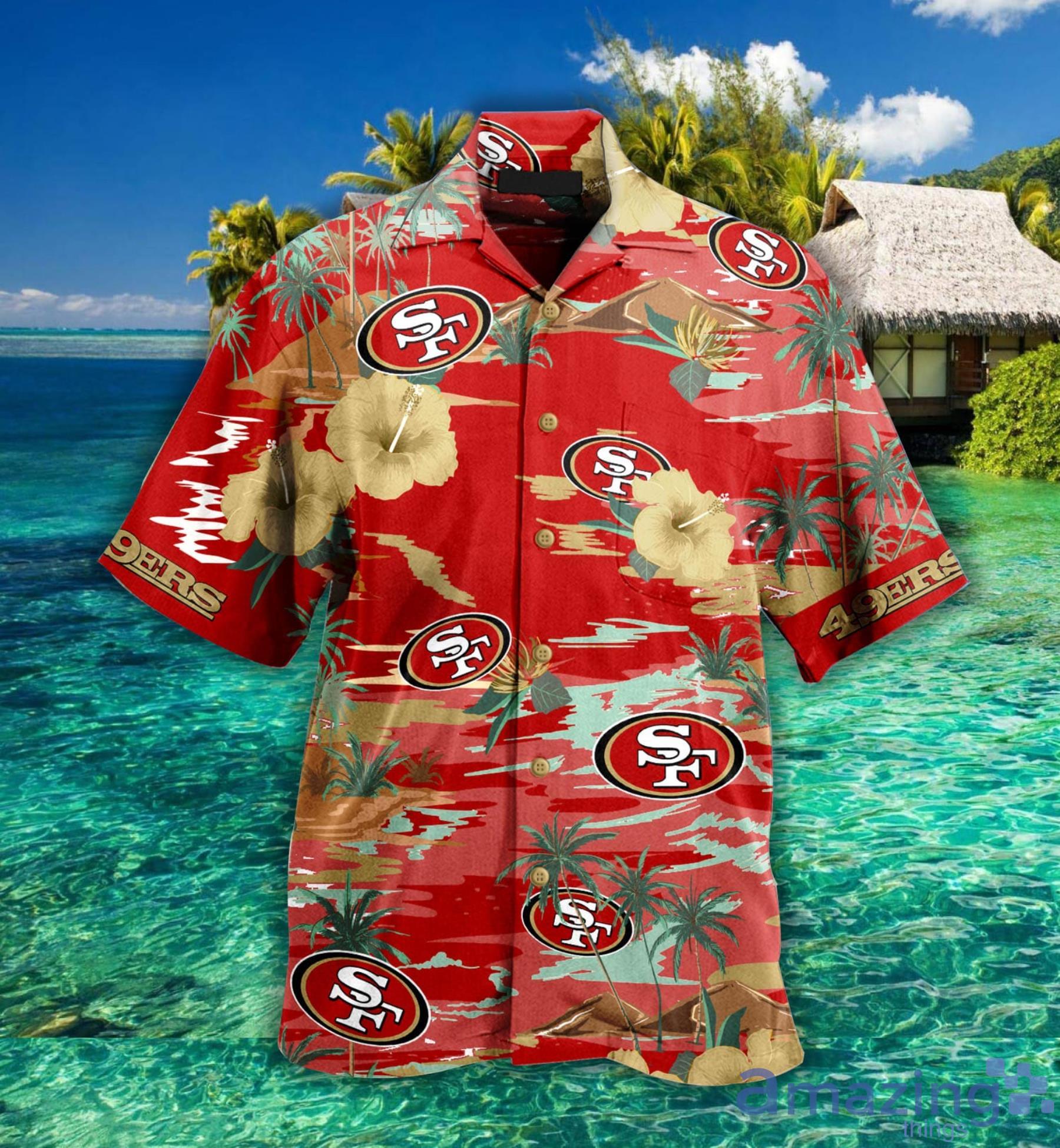 Endastore San Francisco 49ers Floral Hawaiian Shirt