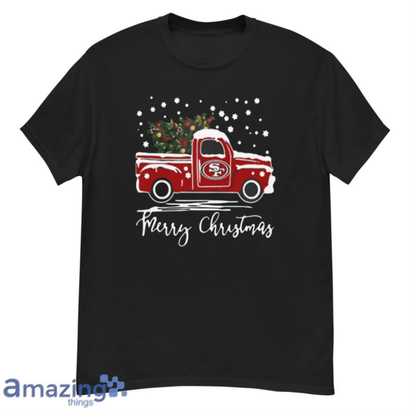 San Francisco 49ers Pickup Truck Christmas Shirt, hoodie, sweater, long  sleeve and tank top