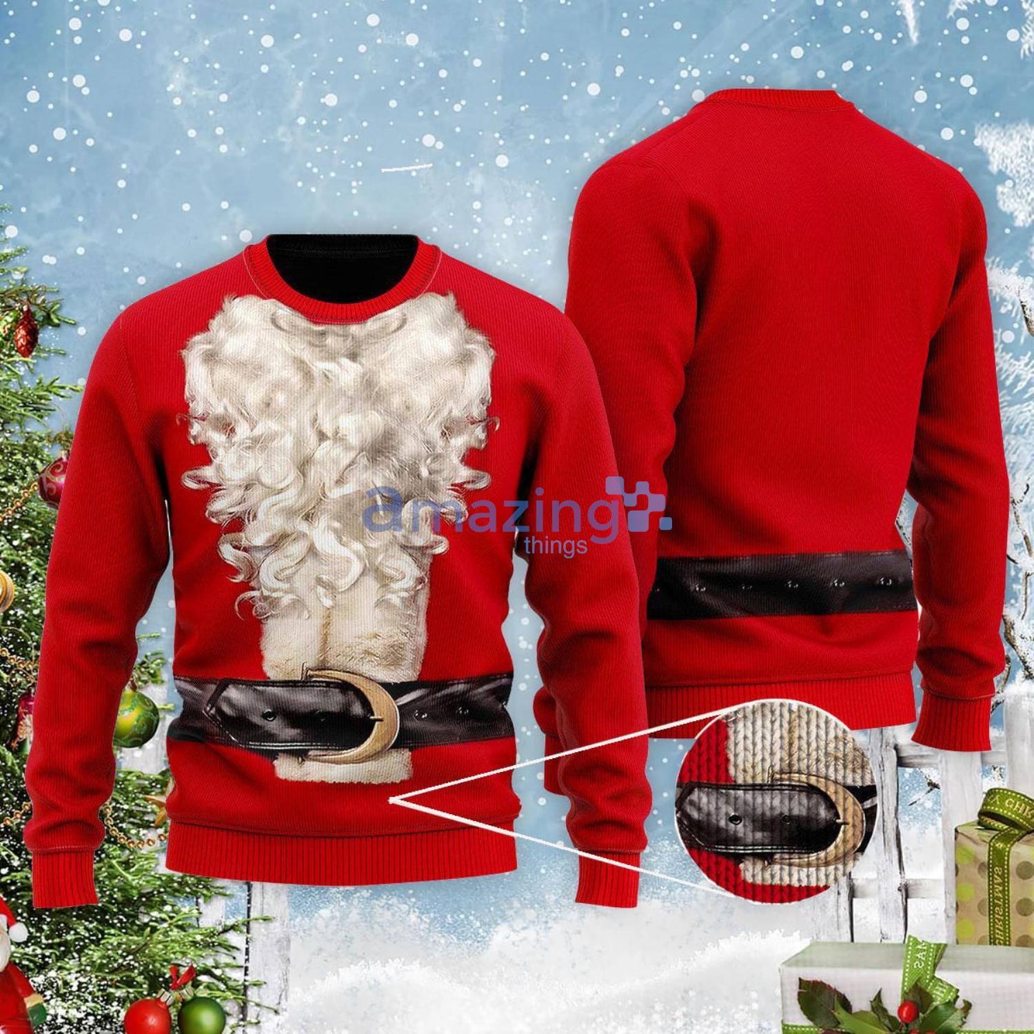 Santa Claus Christmas Gift Ugly Christmas Sweater Product Photo 1