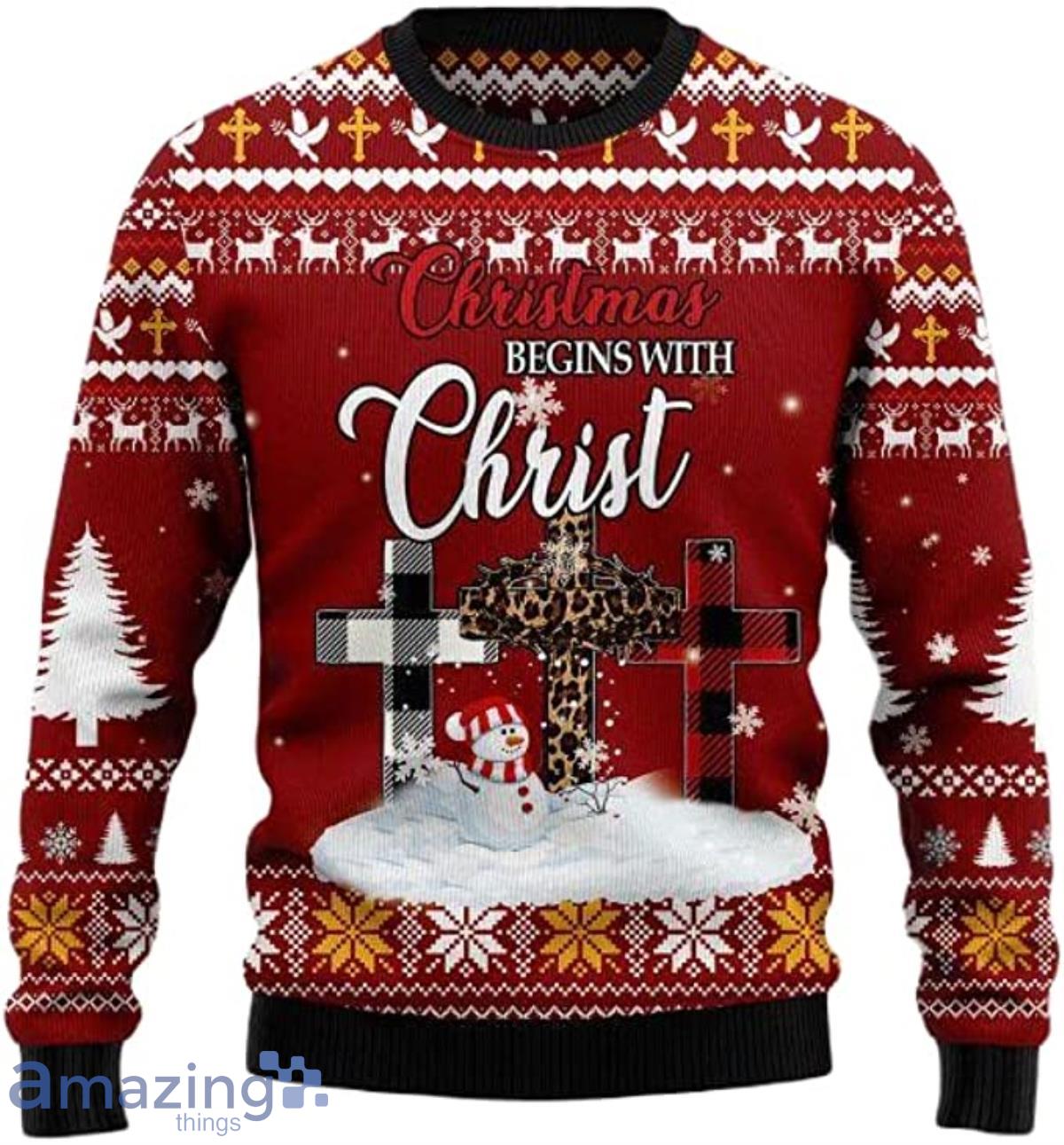 Santa Claus Christmas Ugly Xmas Sweater Product Photo 1