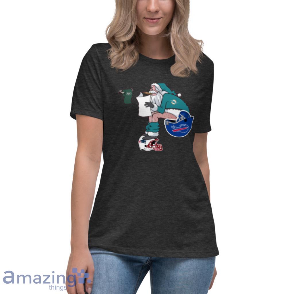 Santa Claus Miami Dolphins Shit On Other Teams Christmas Premium Men's T- Shirt 