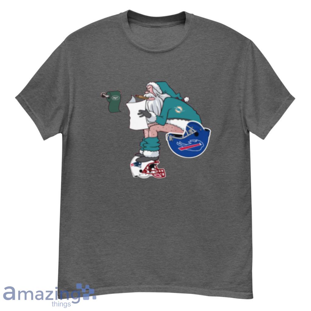 Santa Claus Miami Dolphins Shit On Other Teams Shirt - G500 Men’s Classic T-Shirt-1