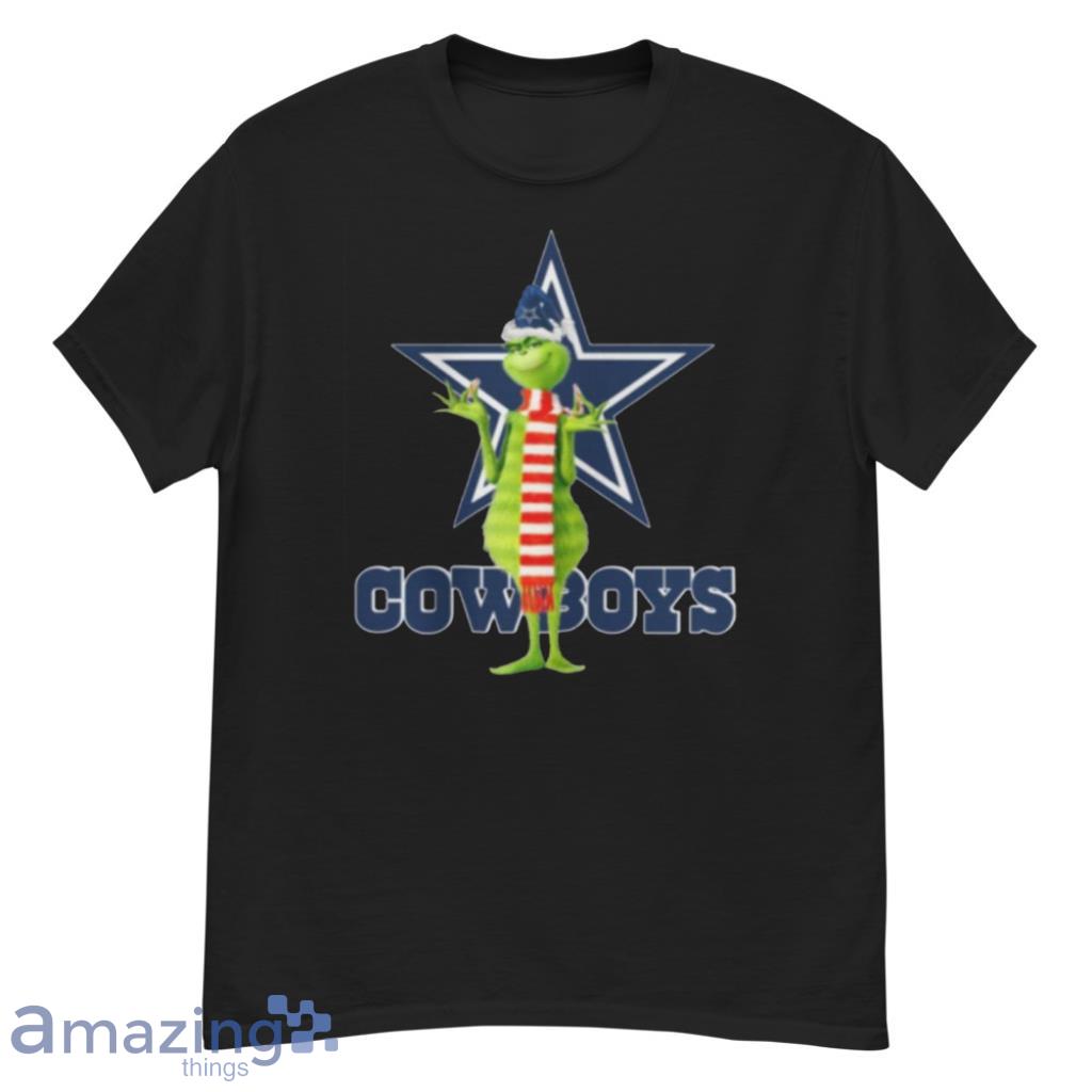 Santa Grinch Dallas Cowboys Christmas Shirt, Long Sleeve