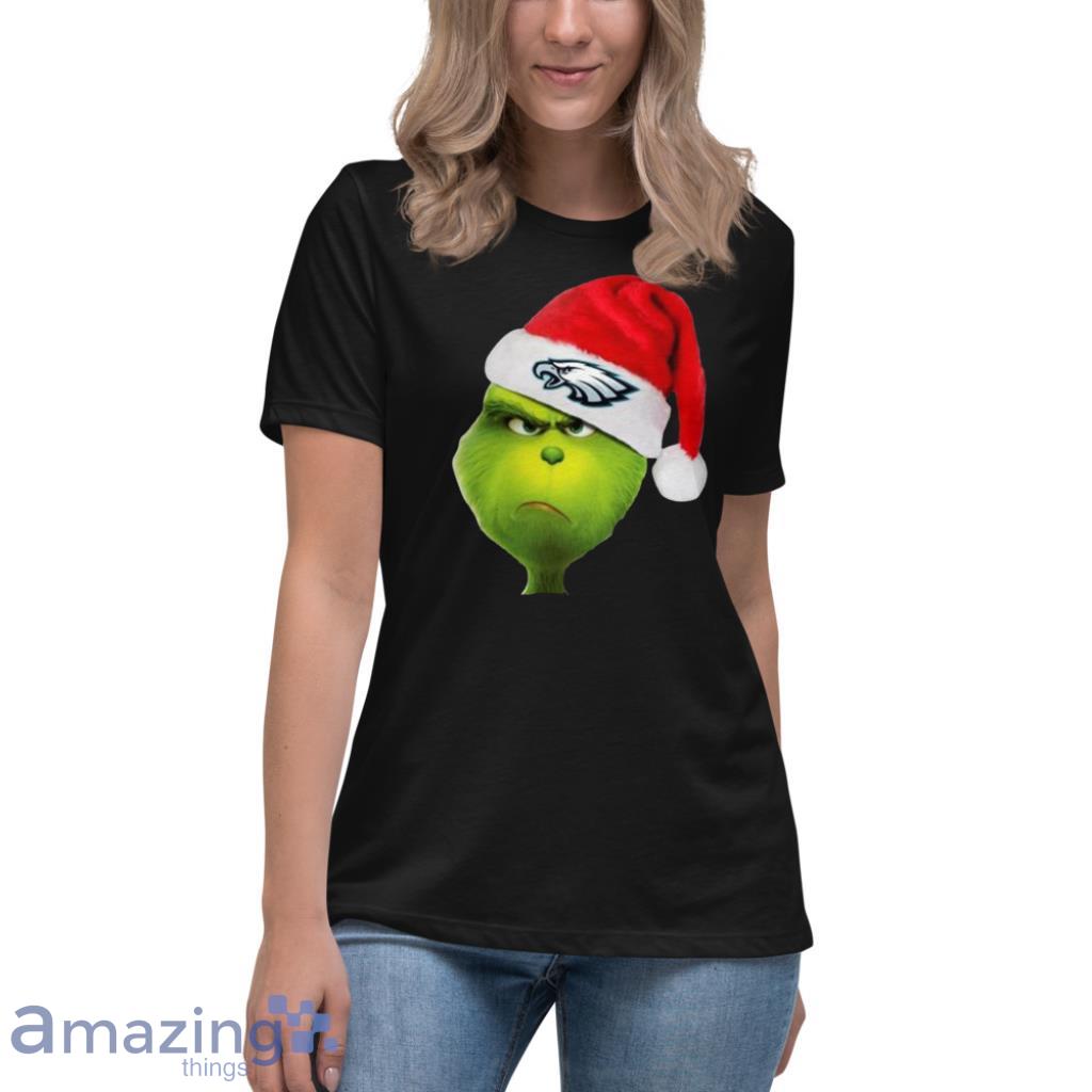 Santa Grinch Philadelphia Eagles Christmas Shirt, Long Sleeve