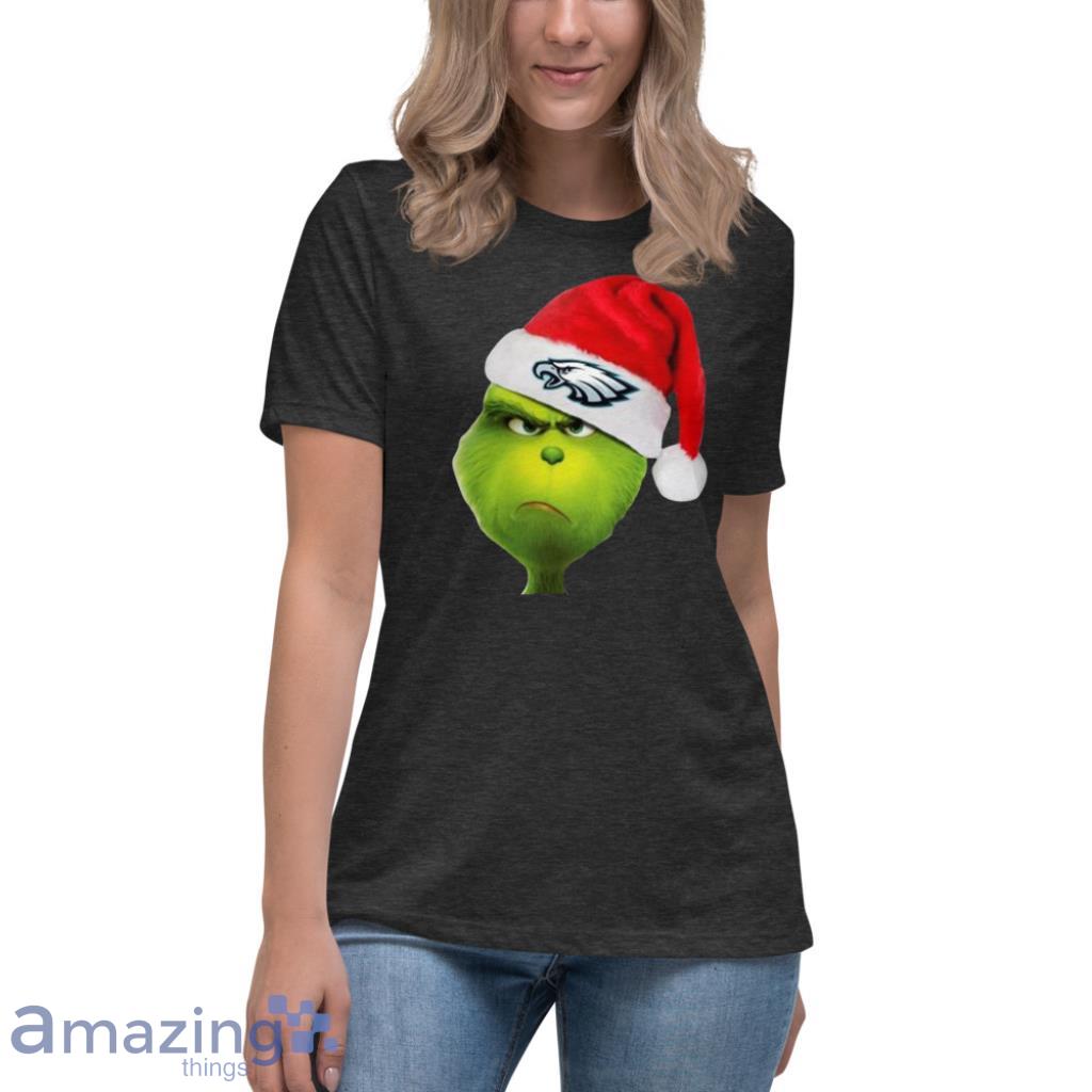 Santa Grinch Philadelphia Eagles Christmas Shirt, Long Sleeve