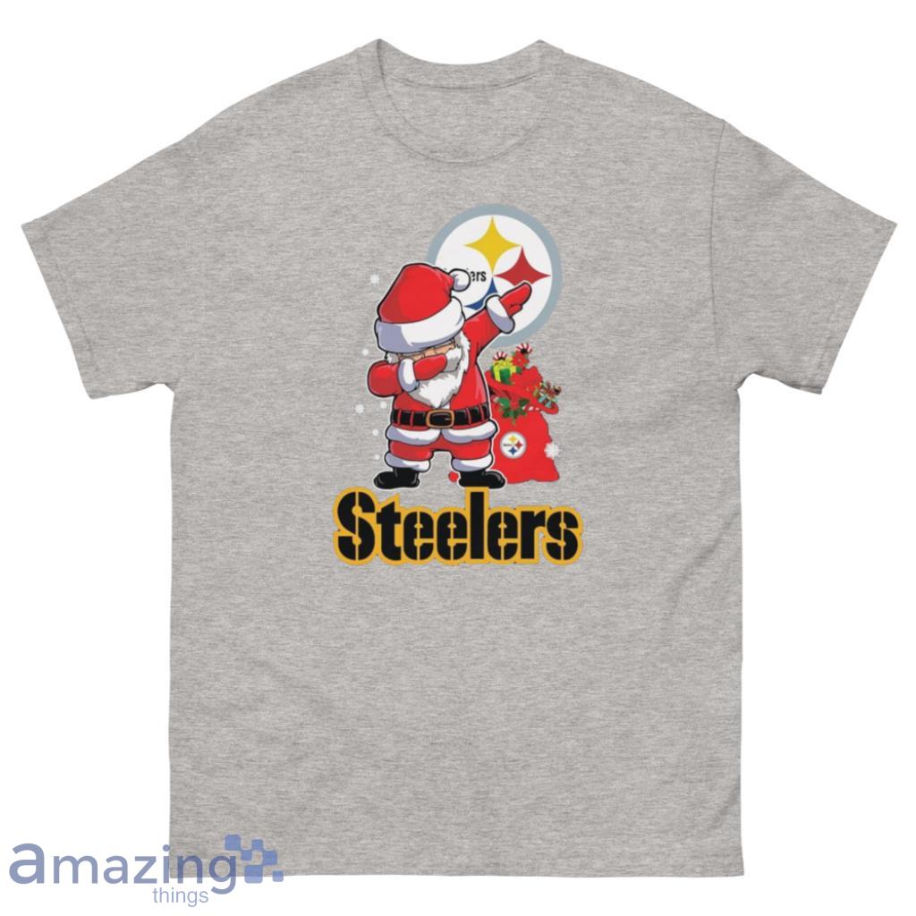 Santa Merry Xmas With Steelers For Fan Christmas Shirt - 500 Men’s Classic Tee Gildan