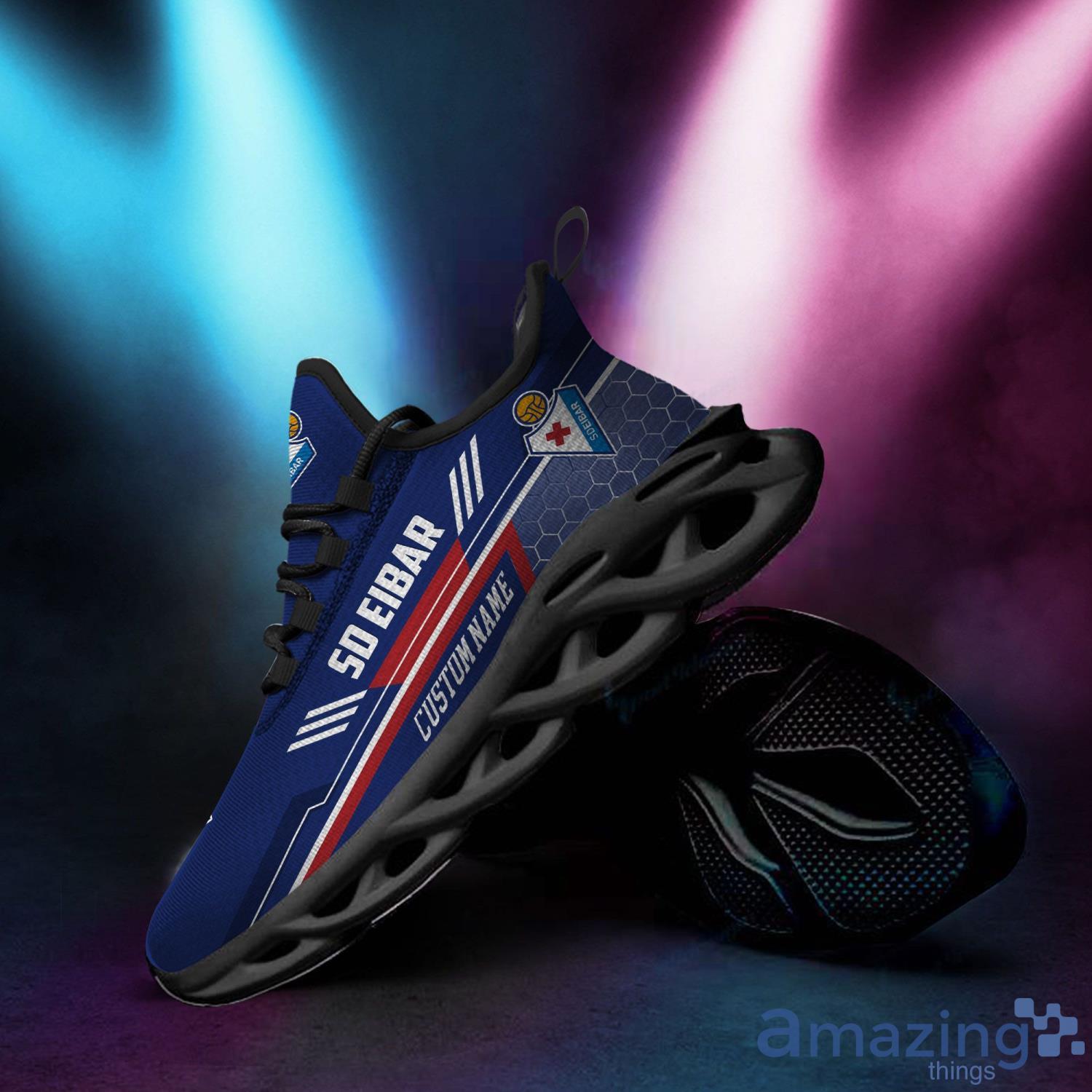 SD Eibar Custom Name Max Soul Sneaker Running Shoes For Football Fan image SD Eibar Custom Name Max Soul Sneaker Running Shoes For Football Fan Product Photo 5