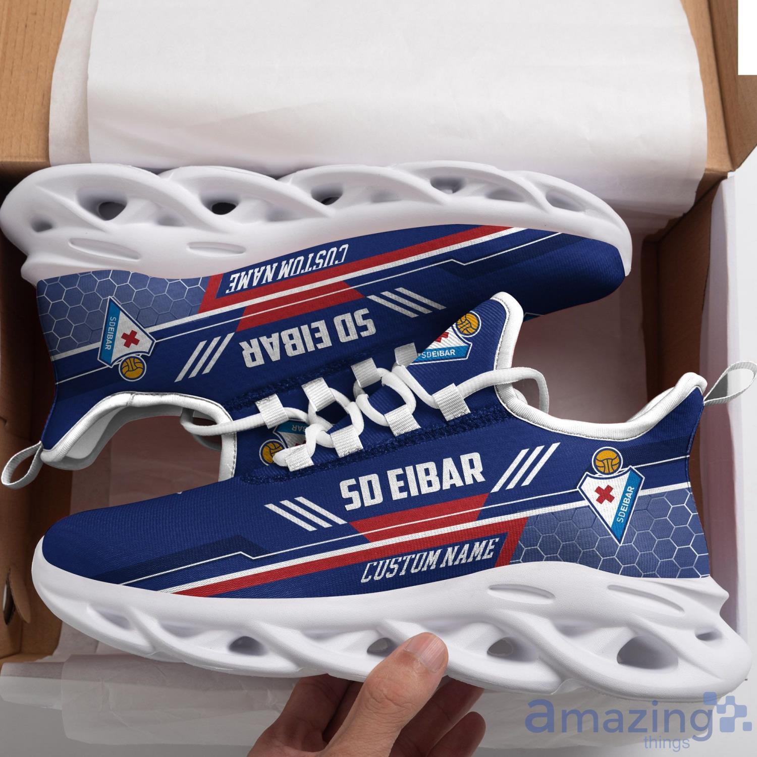 SD Eibar Custom Name Max Soul Sneaker Running Shoes For Football Fan Product Photo 1 SD Eibar Custom Name Max Soul Sneaker Running Shoes For Football Fan Product Photo 1