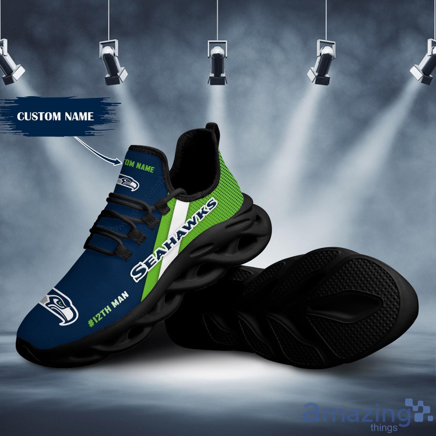 Seattle Seahawks Custom Name Max Soul Sneaker Running Shoes For Men And Women image Seattle Seahawks Custom Name Max Soul Sneaker Running Shoes For Men And Women Product Photo 6