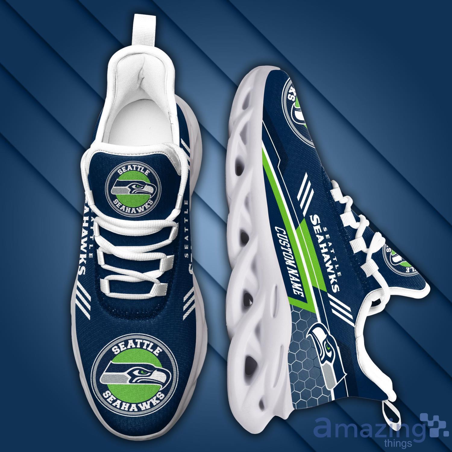 Seattle Seahawks Sport Sneakers NFL Max Soul Shoes - Banantees