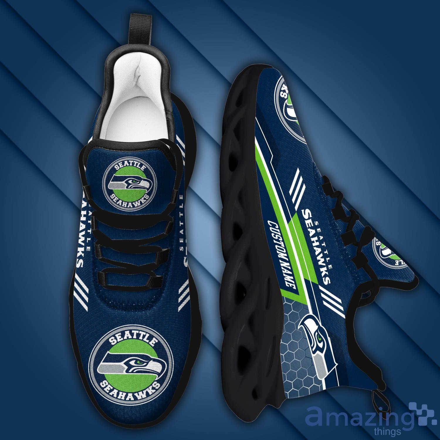 Seattle Seahawks Sport Sneakers NFL Max Soul Shoes - Banantees