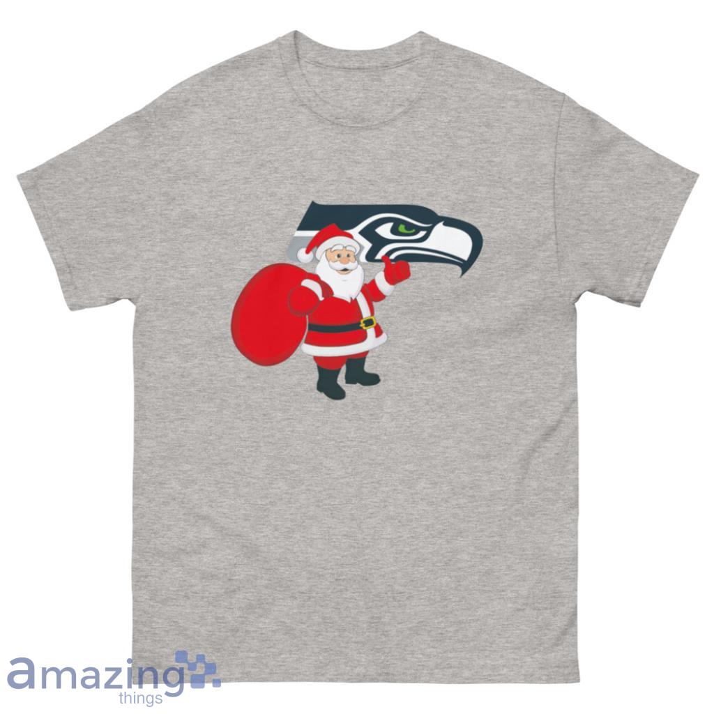 Seattle Seahawks NFL Santa Claus Christmas Shirt - 500 Men’s Classic Tee Gildan