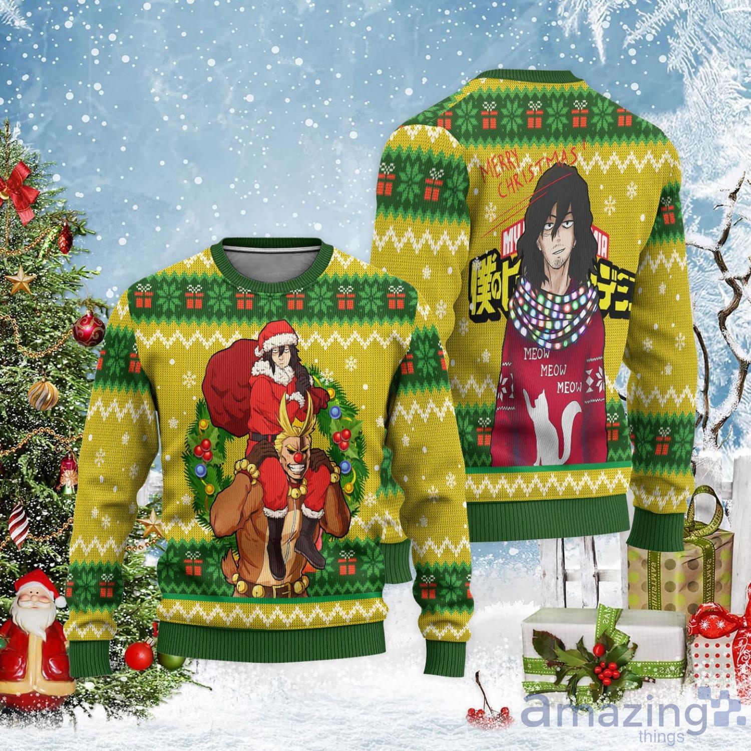 Shota Aizawa Fans My Hero Academia Ugly Christmas Sweater Product Photo 1