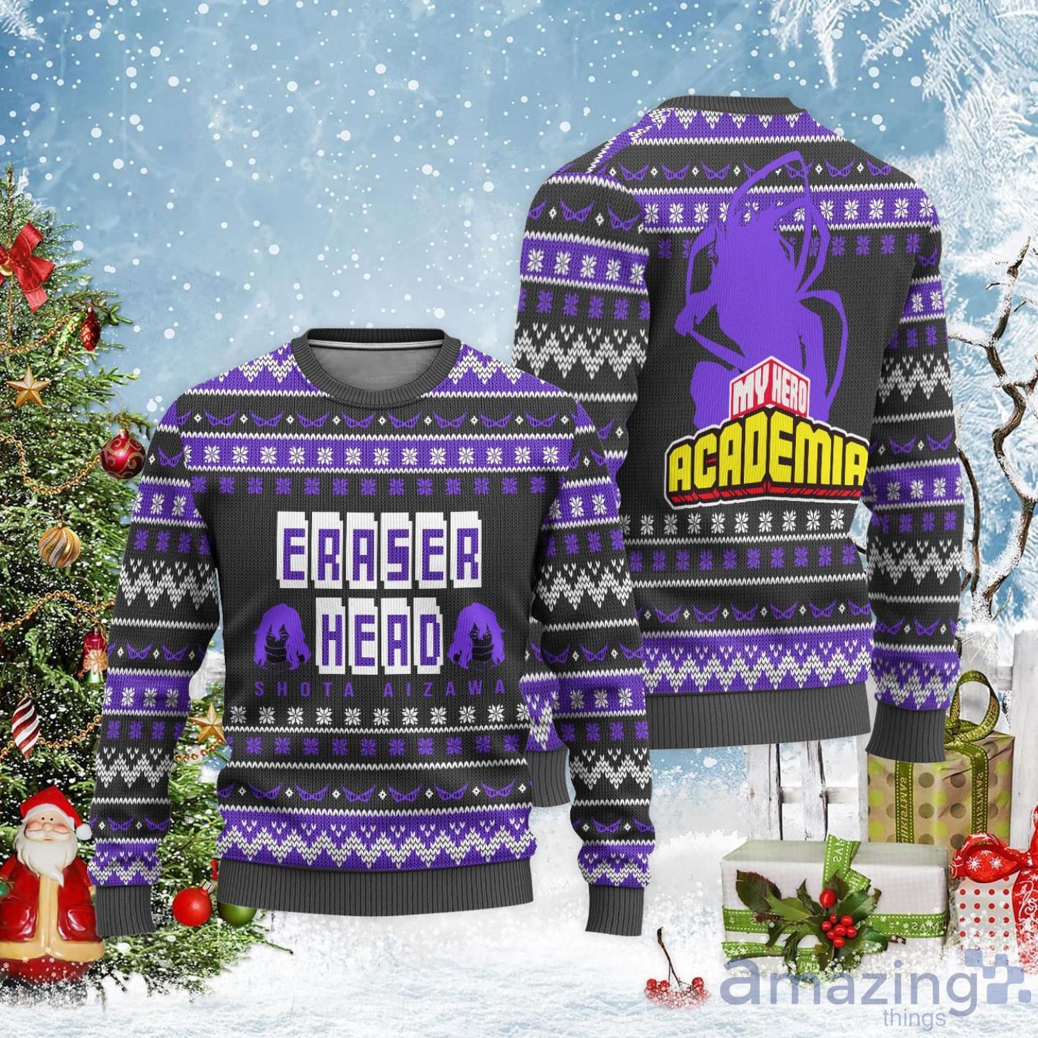 Shota Ugly Christmas Sweater Custom My Hero Academia Christmas Gift For Anime Lover Product Photo 1 Shota Ugly Christmas Sweater Custom My Hero Academia Christmas Gift For Anime Lover Product Photo 1