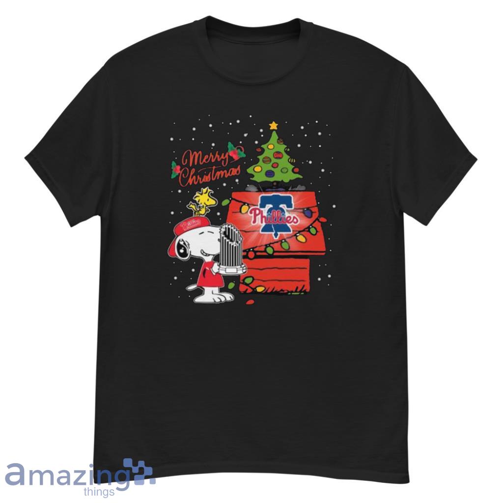 Snoopy And Woodstock Philadelphia Phillies Postseason 2022 Christmas Shirt image Snoopy And Woodstock Philadelphia Phillies Postseason 2022 Christmas Shirt - G500 Men’s Classic T-Shirt