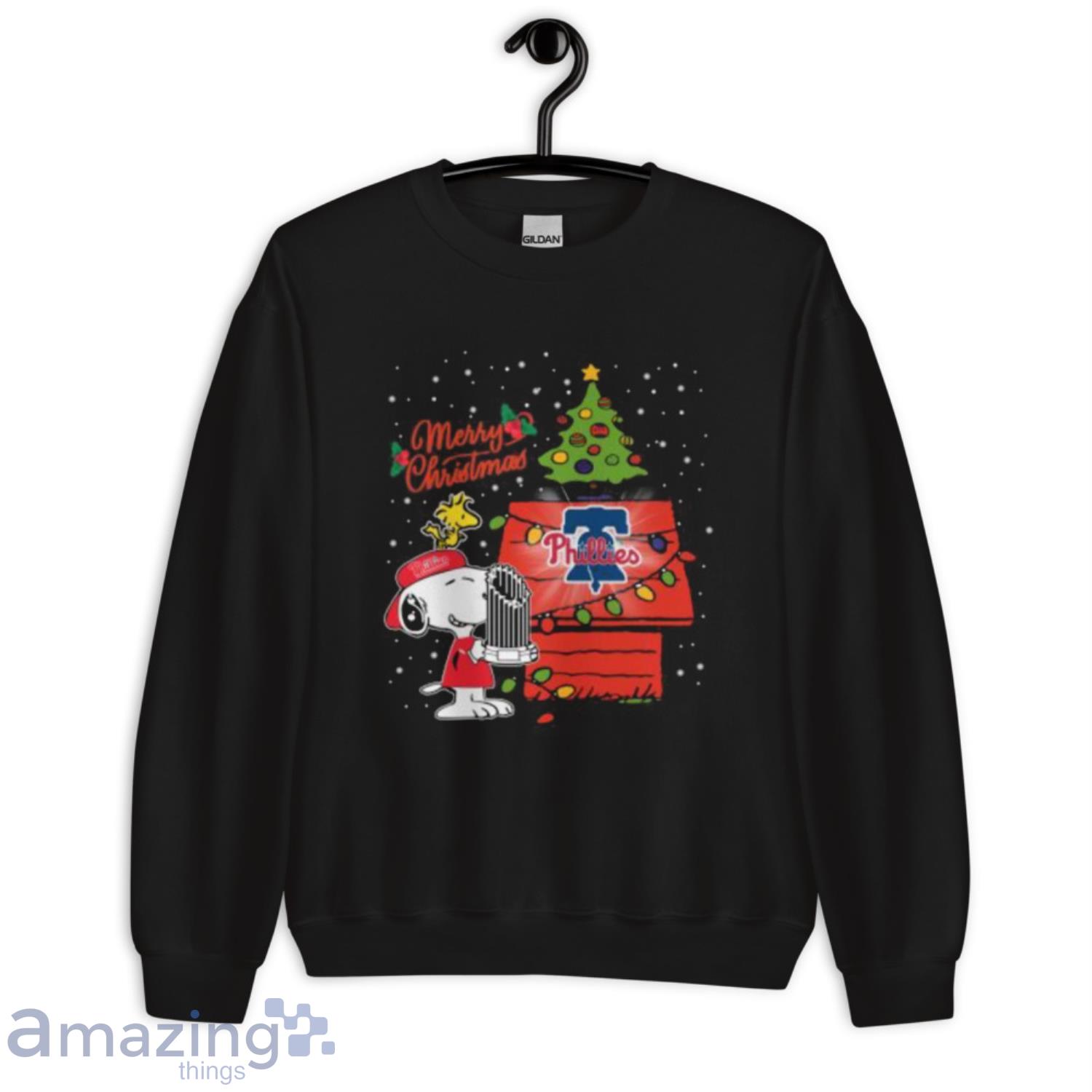 Philadelphia Phillies Snoopy Peanuts Christmas Xmas T-Shirt - ReviewsTees