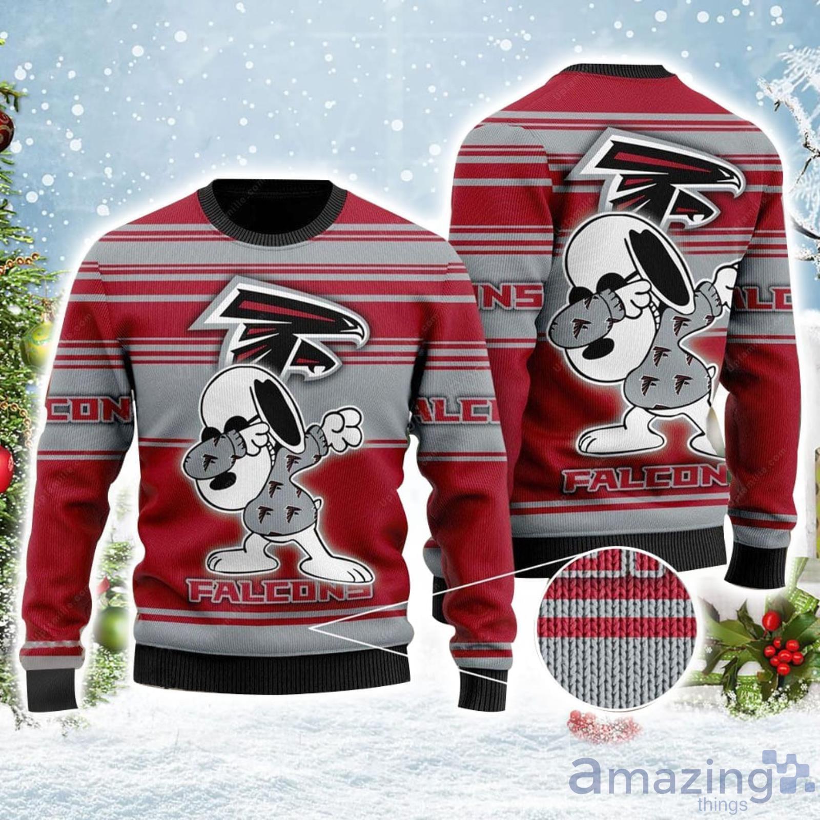 Atlanta Braves Snoopy Dabbing The Peanuts Christmas Gift Ugly Christmas  Sweater - Banantees