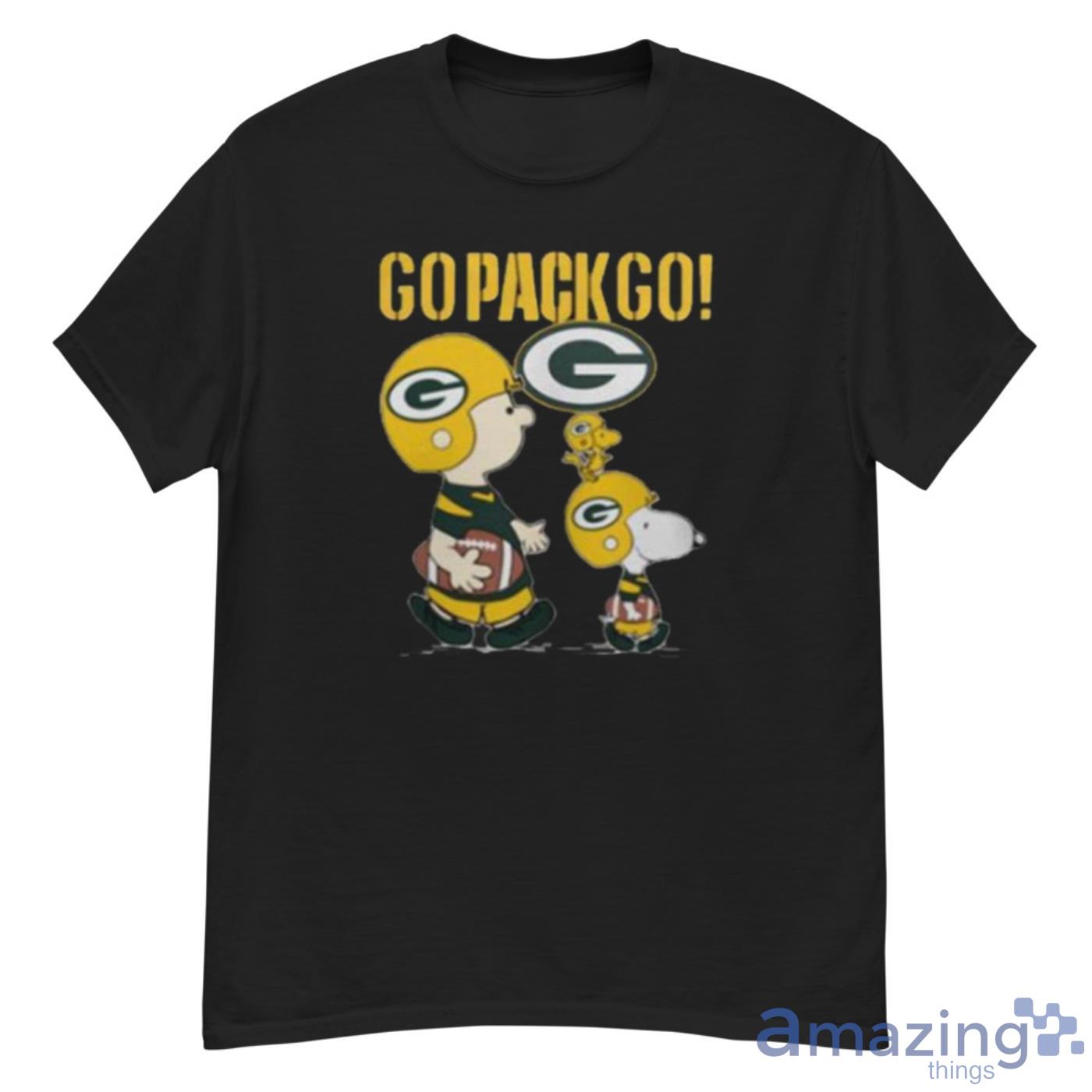 Snoopy Charlie Brown Go Pack Go Green Bay Packers Shirt - G500 Men’s Classic T-Shirt