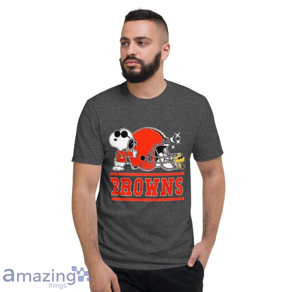 A Happy Christmas With Cleveland Browns Snoopy Women's T-Shirt 