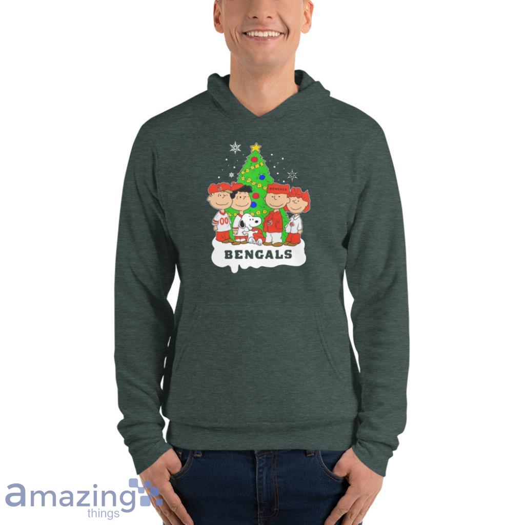 Snoopy The Peanuts Cincinnati Bengals Christmas Shirt image Snoopy The Peanuts Cincinnati Bengals Christmas Shirt - Unisex Fleece Pullover Hoodie-1