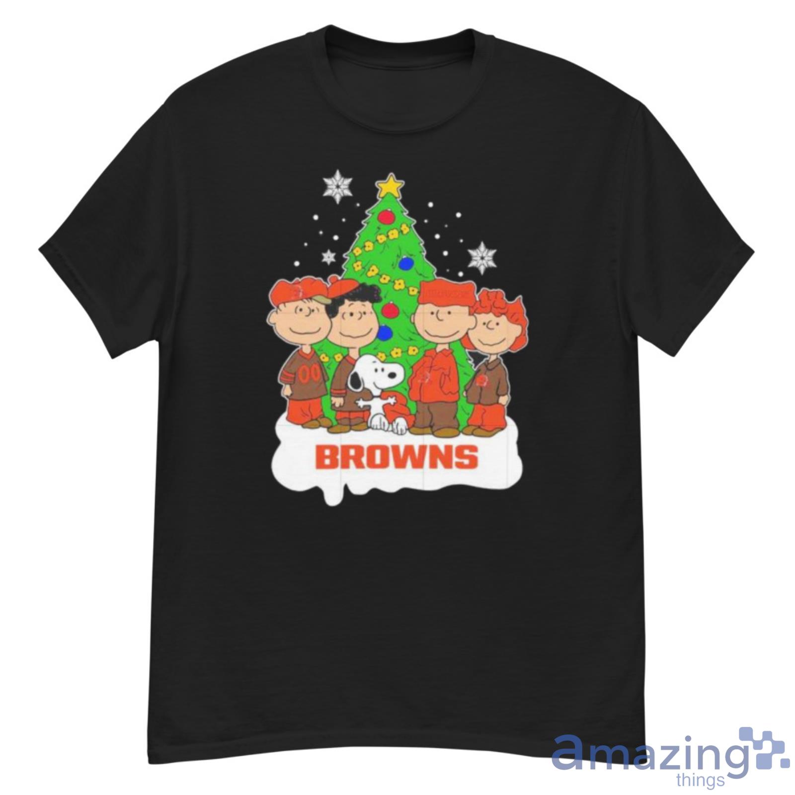 Snoopy The Peanuts Cleveland Browns Christmas Shirt - G500 Men’s Classic T-Shirt