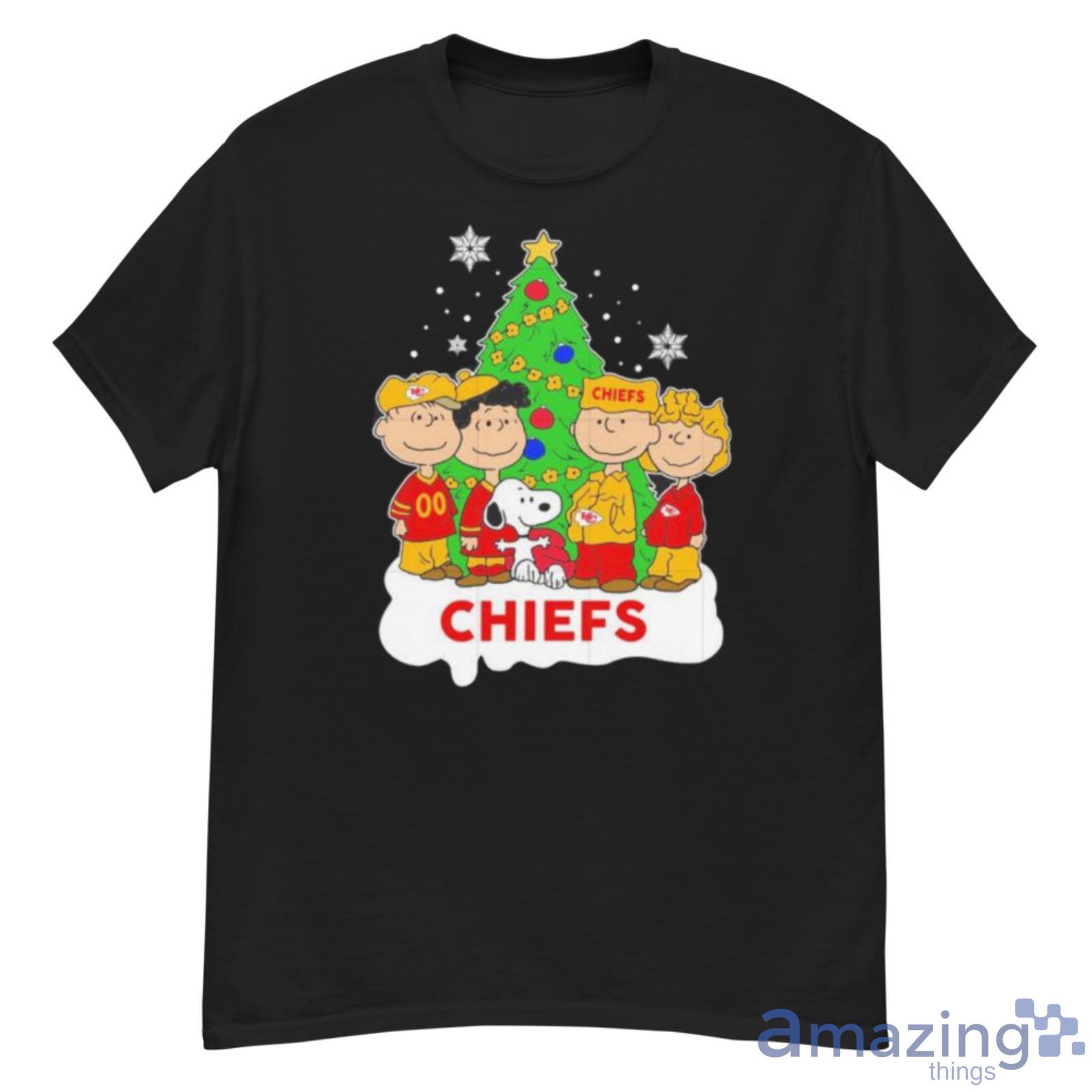 Snoopy The Peanuts Kansas City Chiefs Christmas 2022 Shirt - G500 Men’s Classic T-Shirt