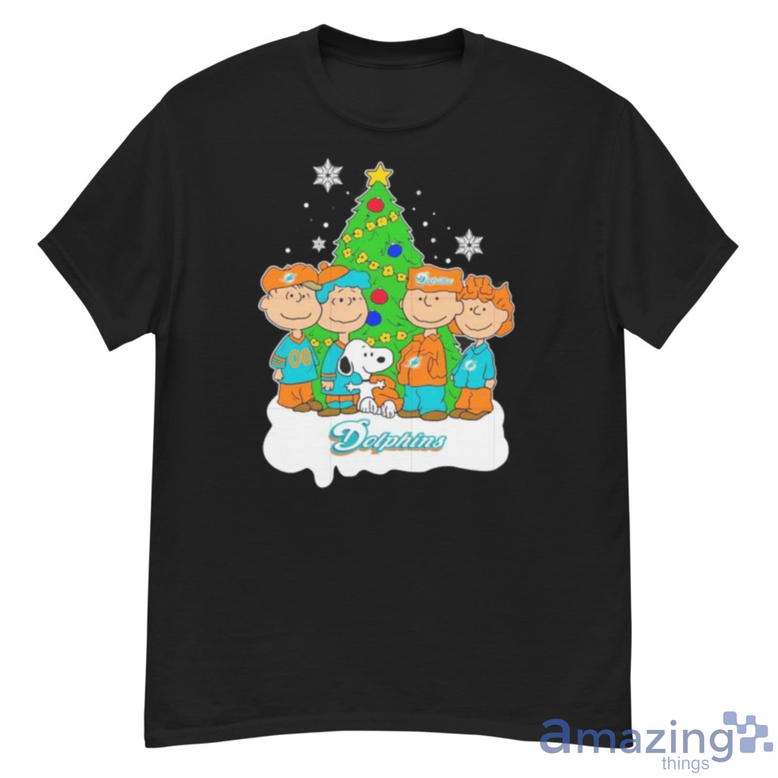 Miami Dolphins Christmas Tree Nfl Shirt - Peanutstee