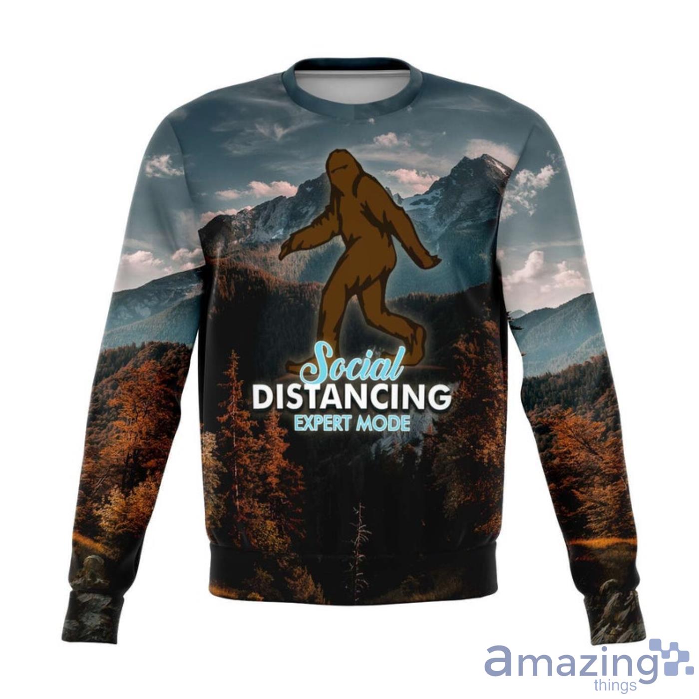 Social Distance Expert 3D Unisex Sweater Product Photo 1